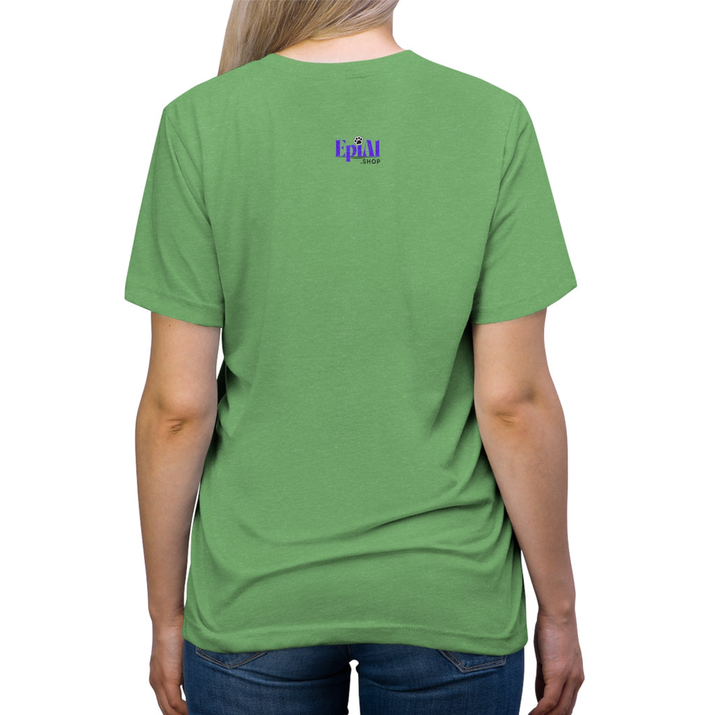 Green & Gold Paw Unisex Triblend Tee - T - Shirt - Epileptic Al’s Shop