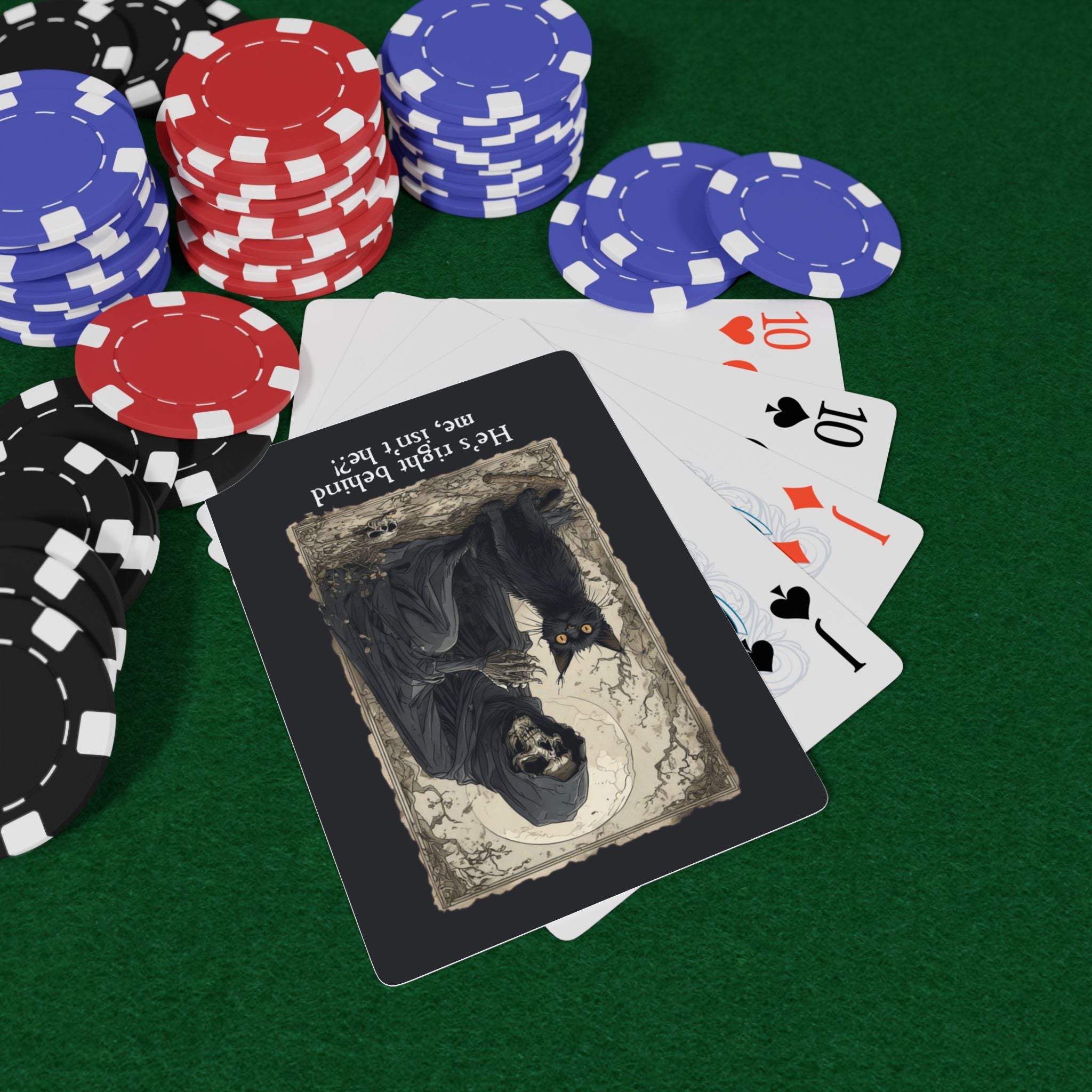 Grim Reaper & Cat Poker Playing Cards - Toys & Games, Playing Cards - EpiAl's Shop
