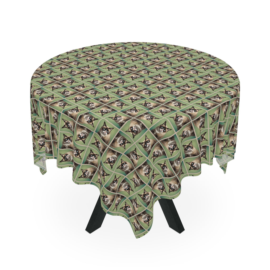 Grouchy Cat Tablecloth - Decor, Dining, Table Decor - EpiAl's Shop