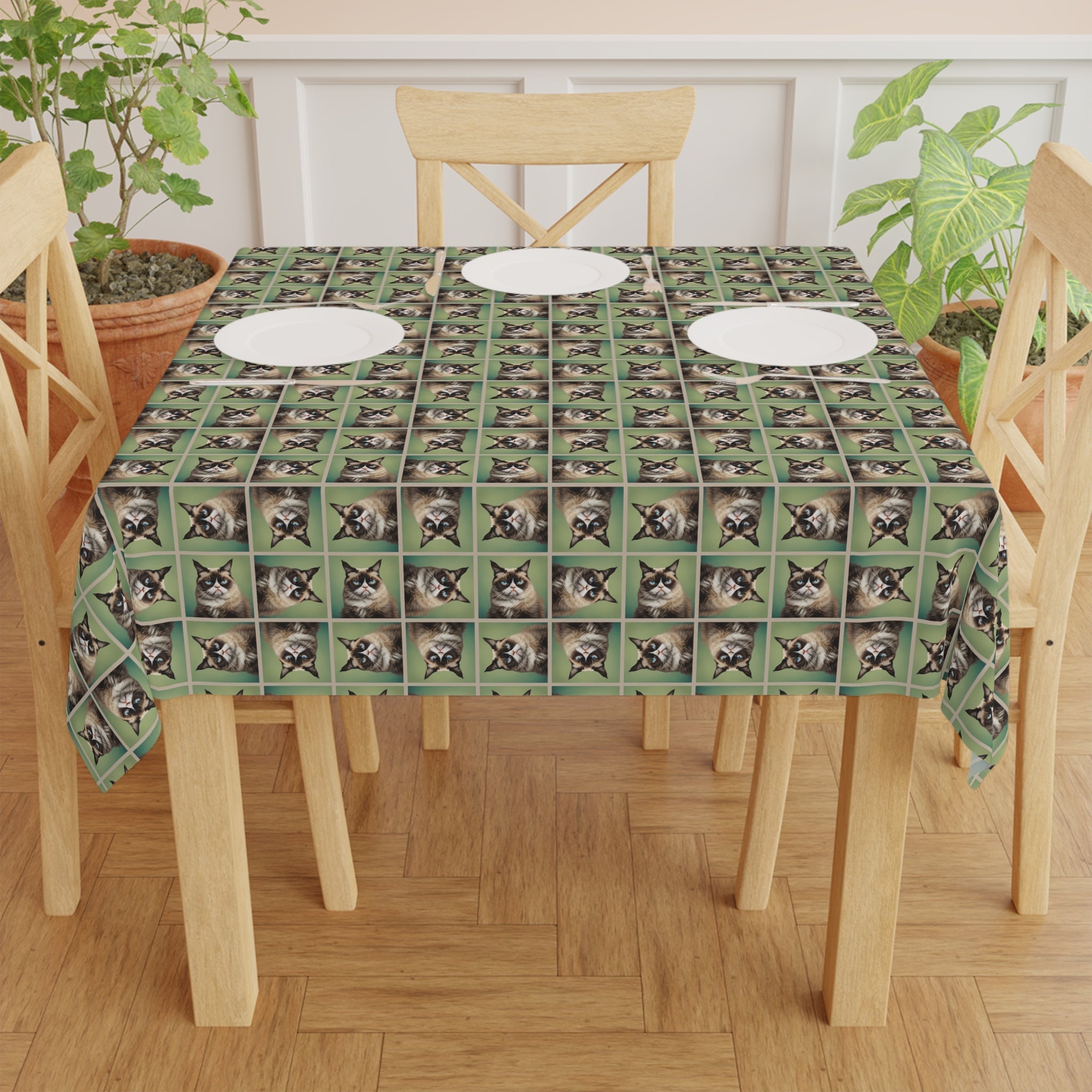 Grouchy Cat Tablecloth - Decor, Dining, Table Decor - EpiAl's Shop