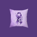Grungy Purple Ribbon Decorative Pillow, Home Decor - Decor, Home, Pillows - EpiAl's Shop