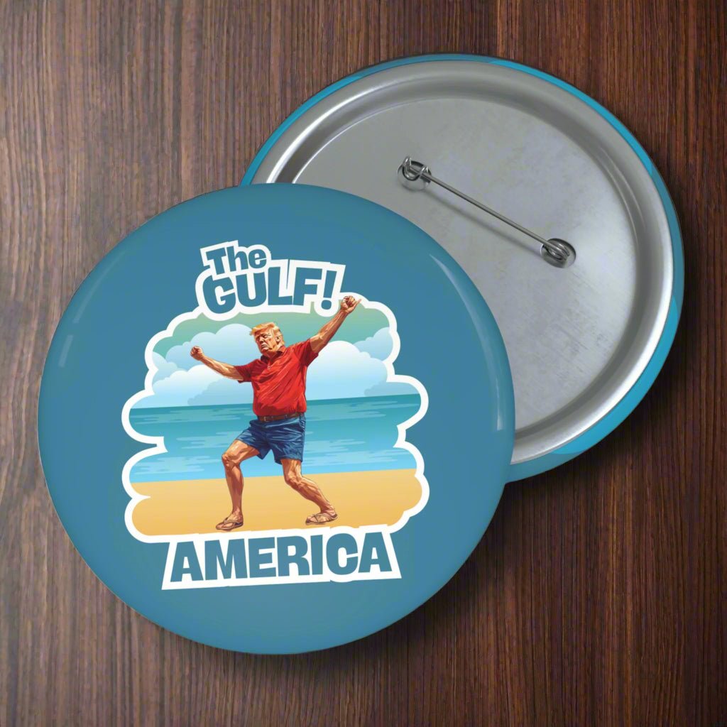 Gulf America Pin Buttons - Collectibles for Friends - Collectibles, Pinback Buttons - EpiAl's Shop