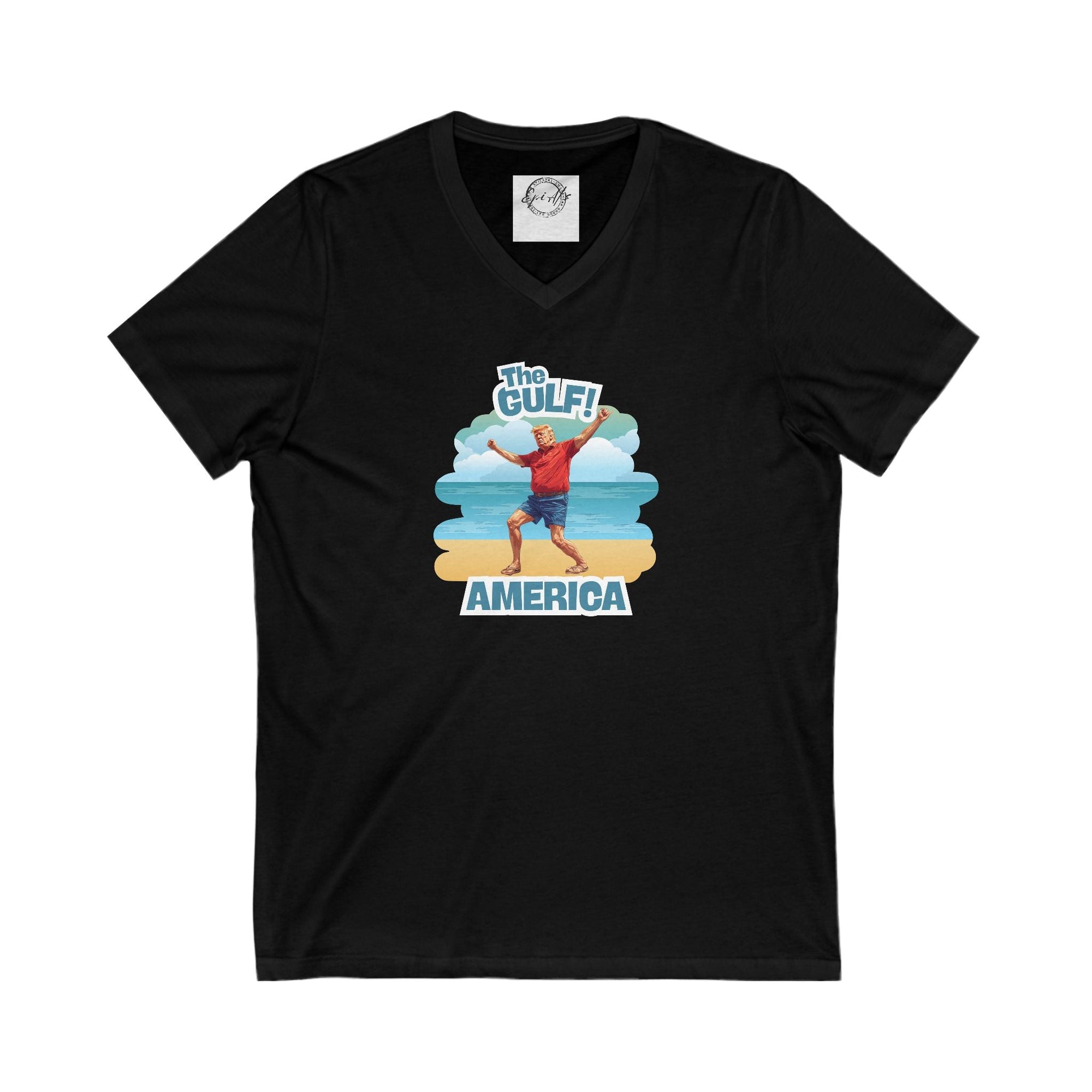 Gulf America V - Neck Tee - Clothing, T-shirts - EpiAl's Shop