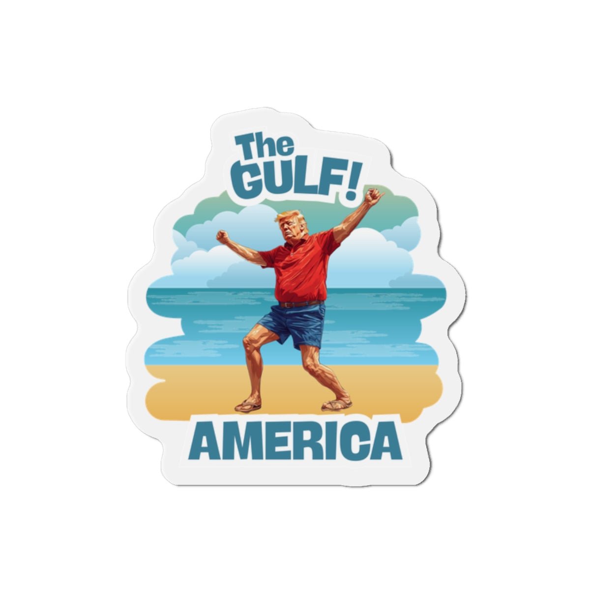 Gulf Coast Die - Cut Magnet, Fun Home Decor - Decor, Kitchen, Magnets - EpiAl's Shop
