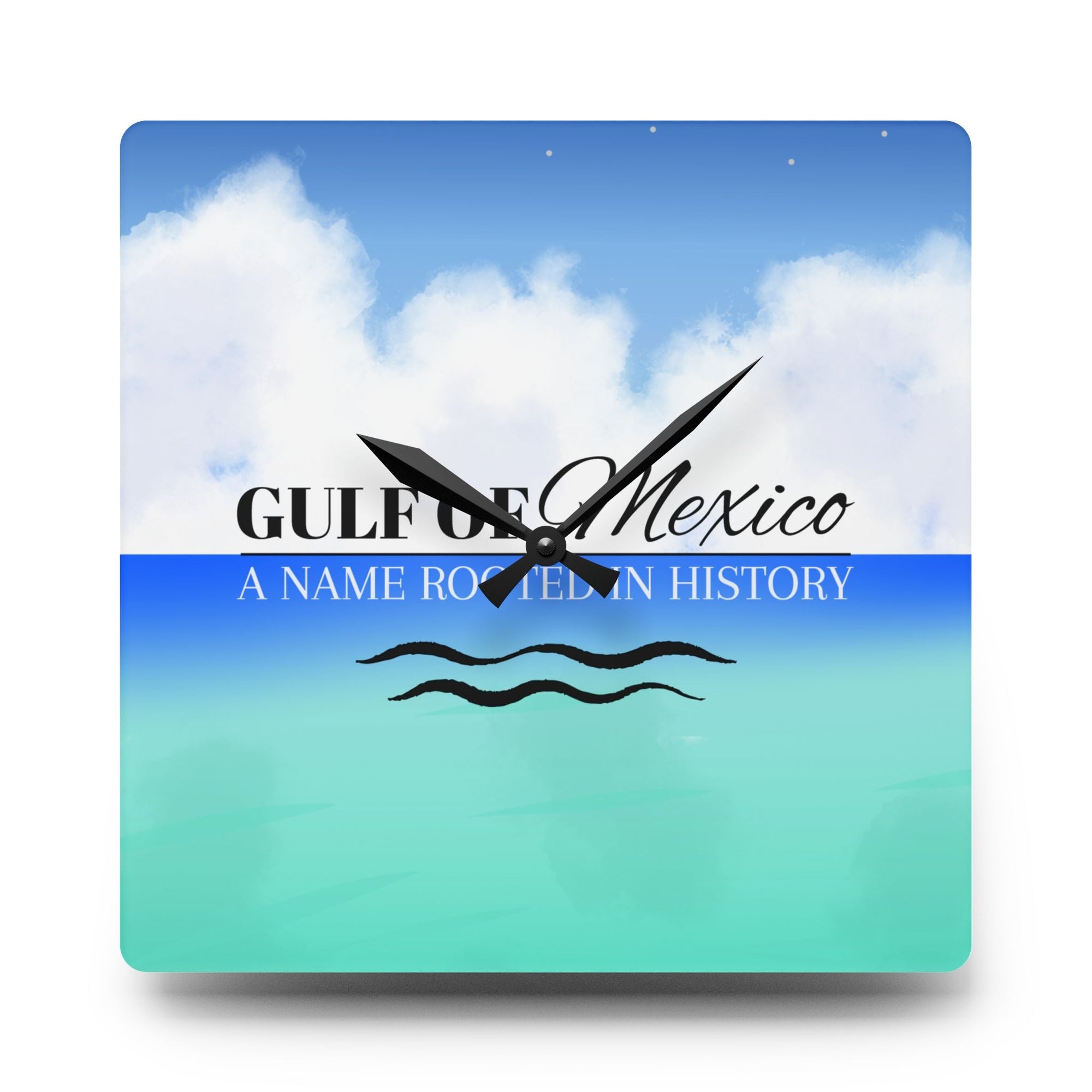 Gulf of Mexico Acrylic Wall Clock - Decor, Home, Wall Clocks - EpiAl's Shop