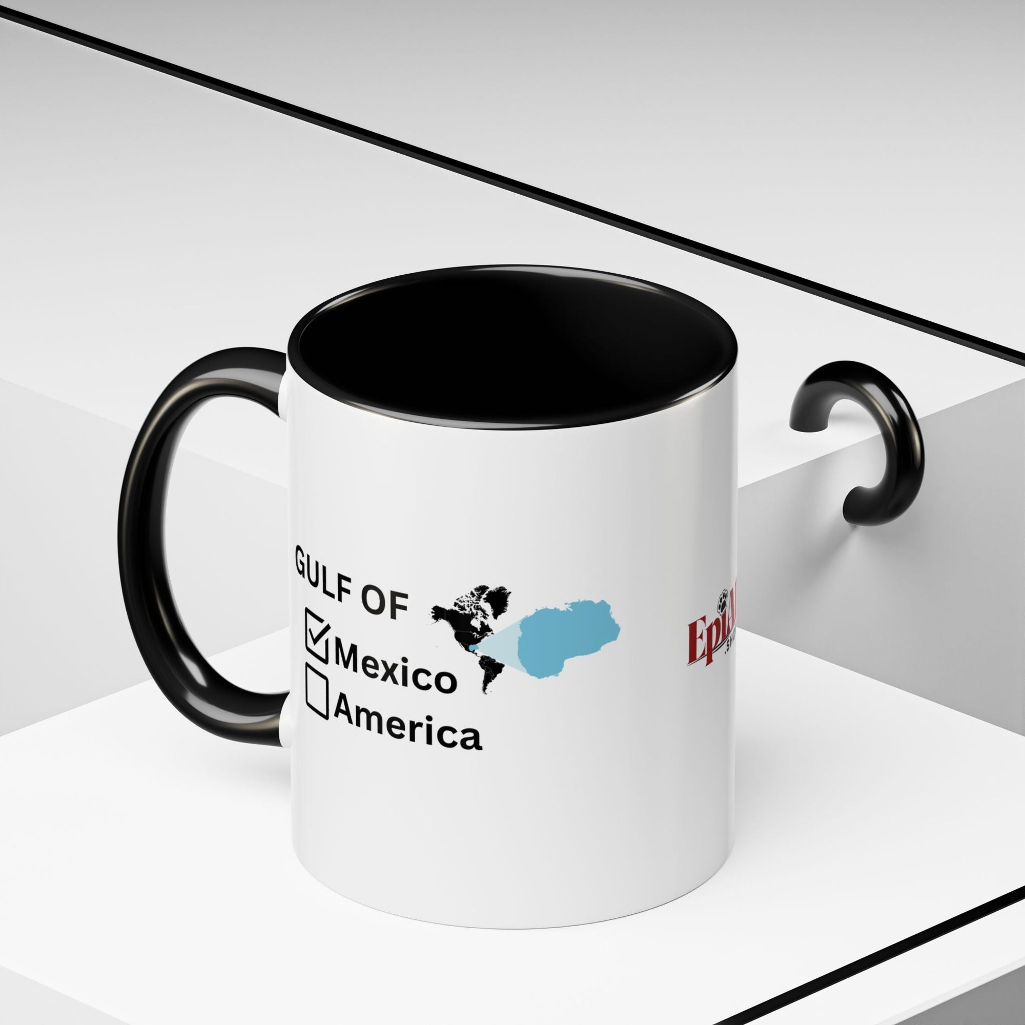 Gulf of Mexico Checkbox Accent Coffee Mug - Drinkware, Coffee Mugs - EpiAl's Shop