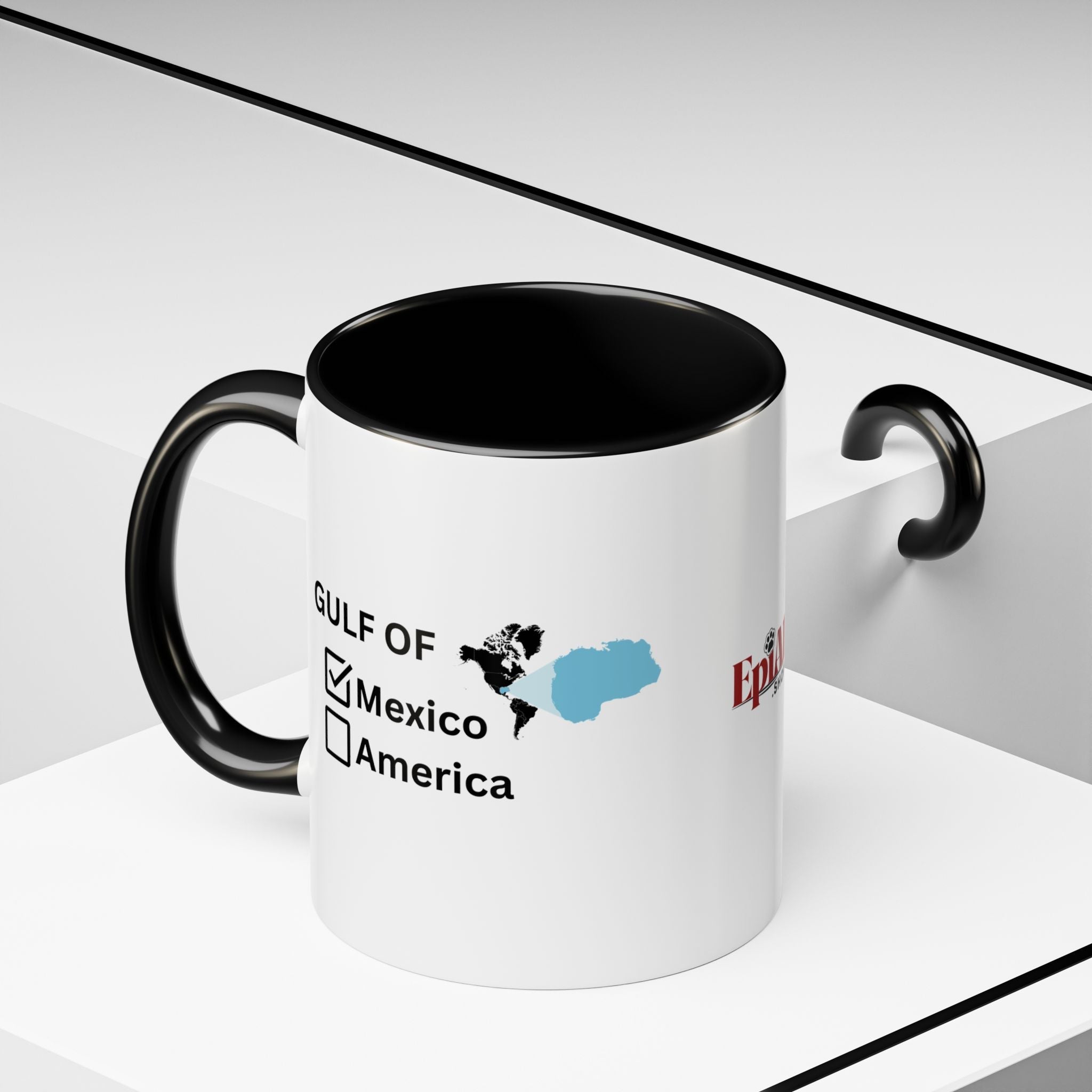 Gulf of Mexico Checkbox Accent Coffee Mug - Drinkware, Coffee Mugs - EpiAl's Shop