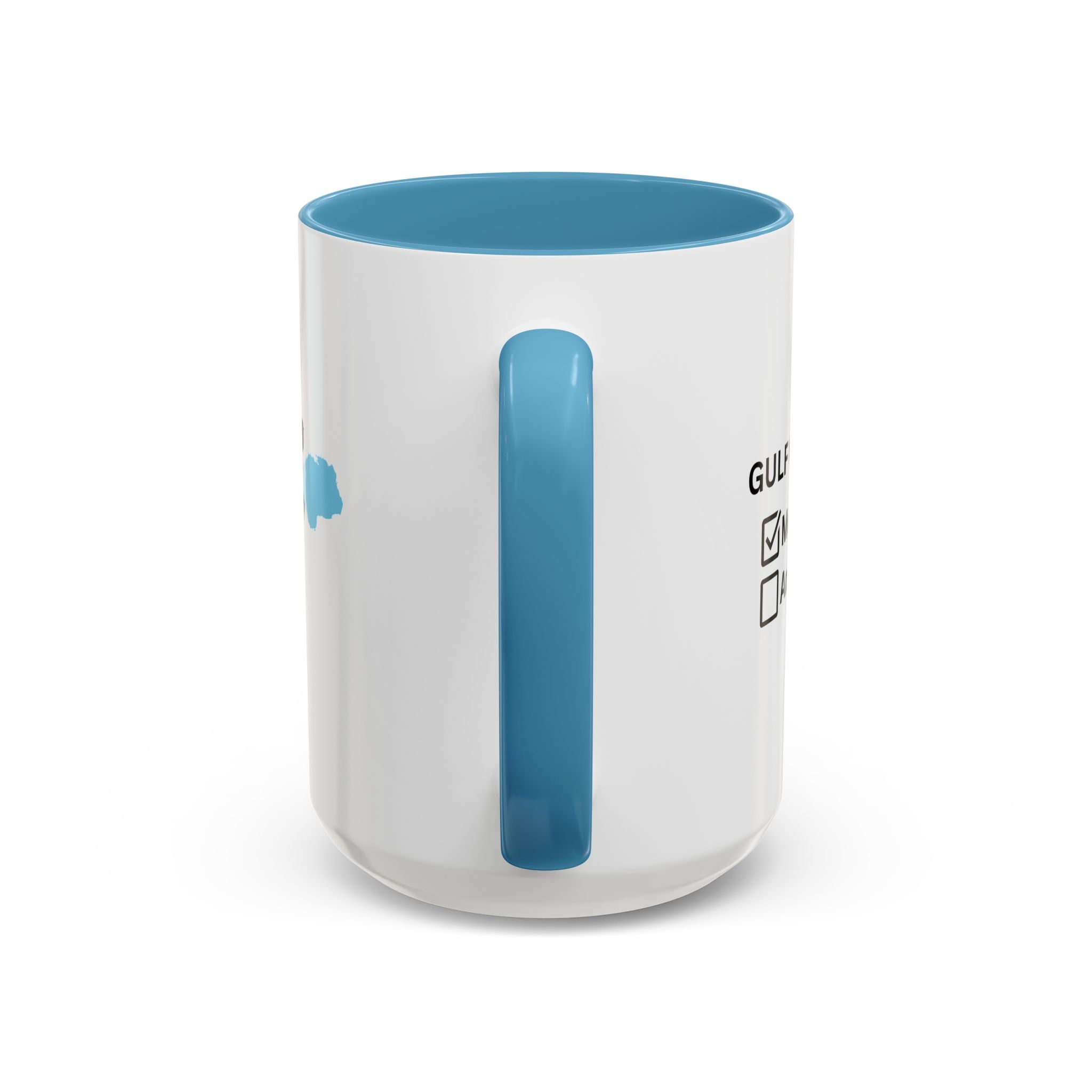 Gulf of Mexico Checkbox Accent Coffee Mug - Drinkware, Coffee Mugs - EpiAl's Shop