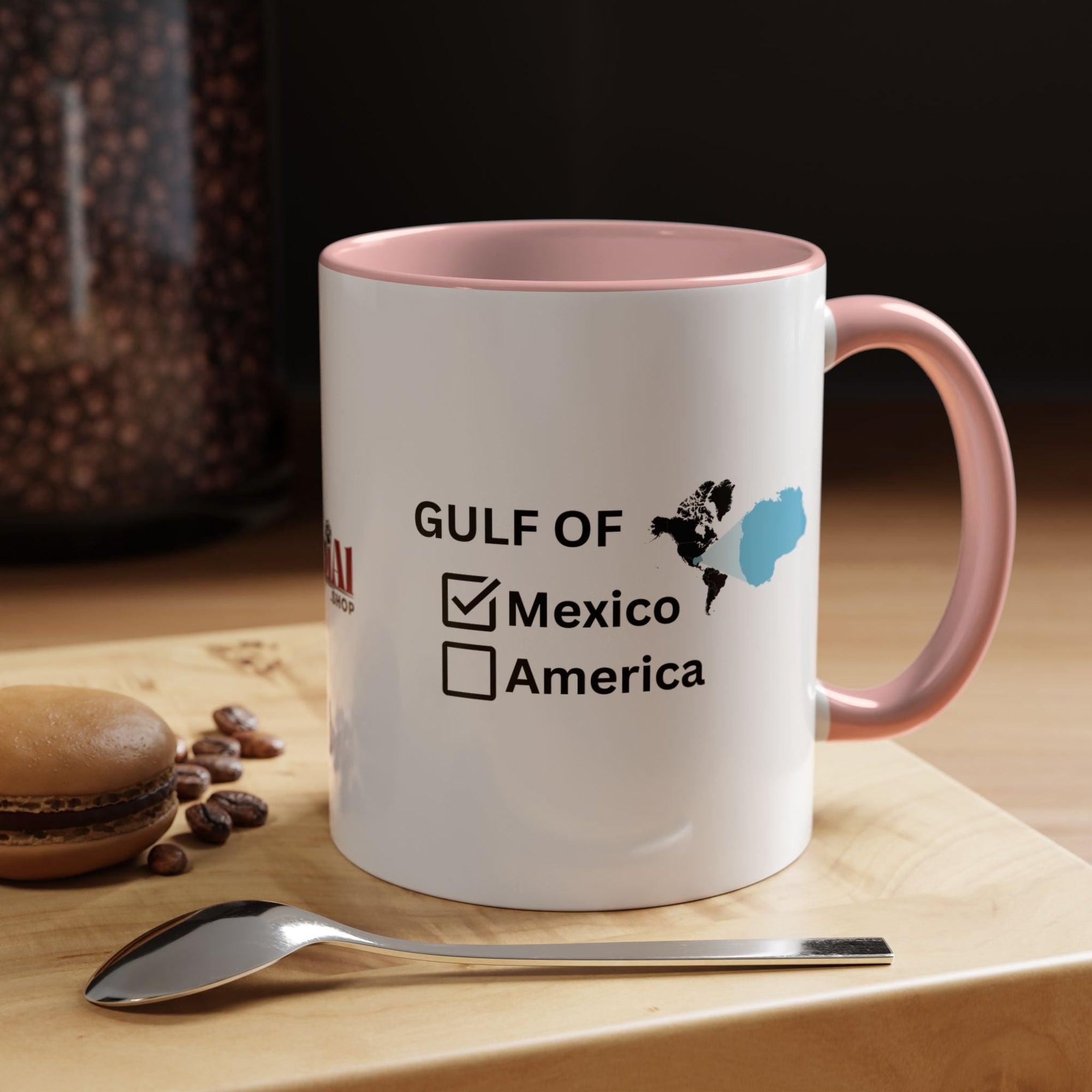Gulf of Mexico Checkbox Accent Coffee Mug - Drinkware, Coffee Mugs - EpiAl's Shop