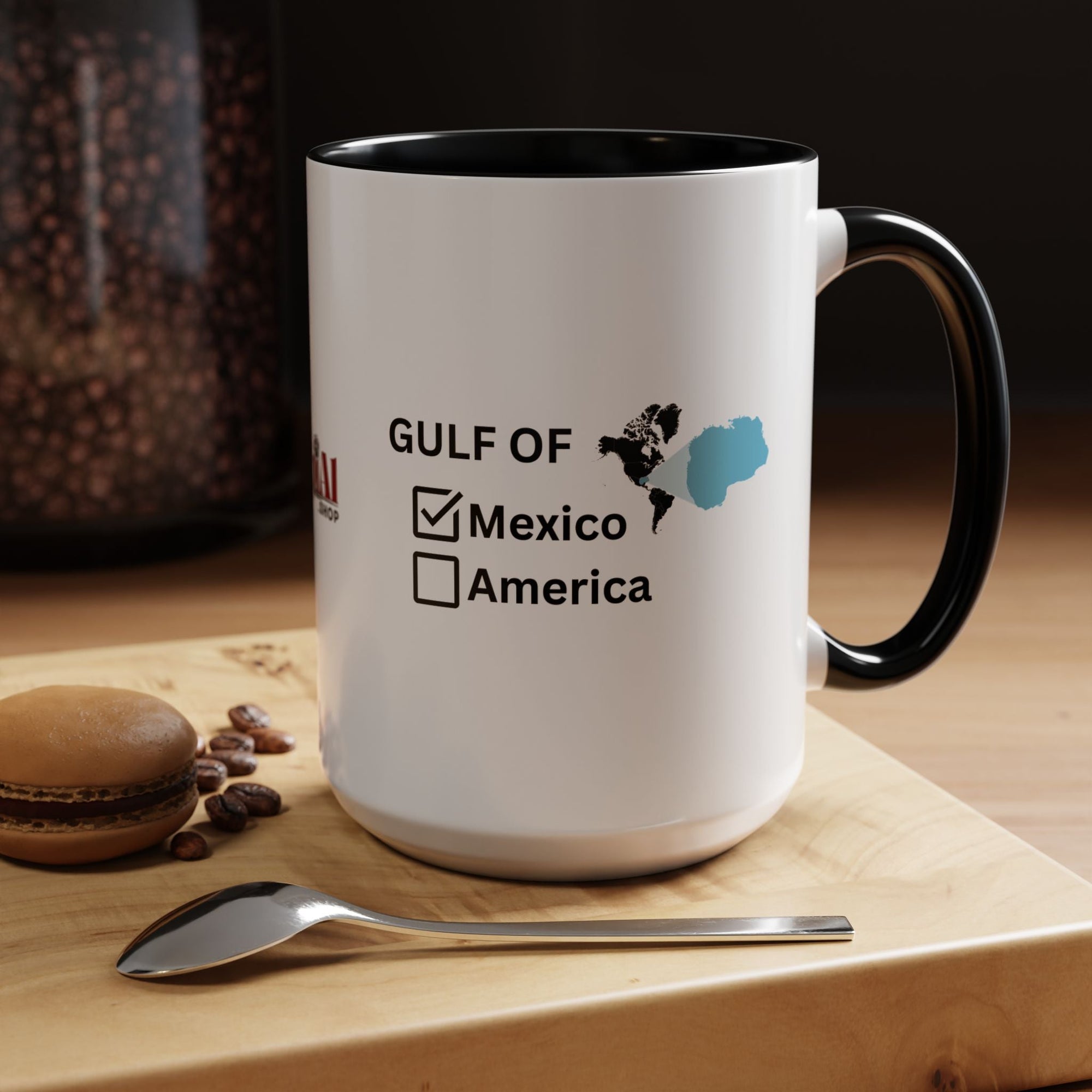 Gulf of Mexico Checkbox Accent Coffee Mug - Drinkware, Coffee Mugs - EpiAl's Shop