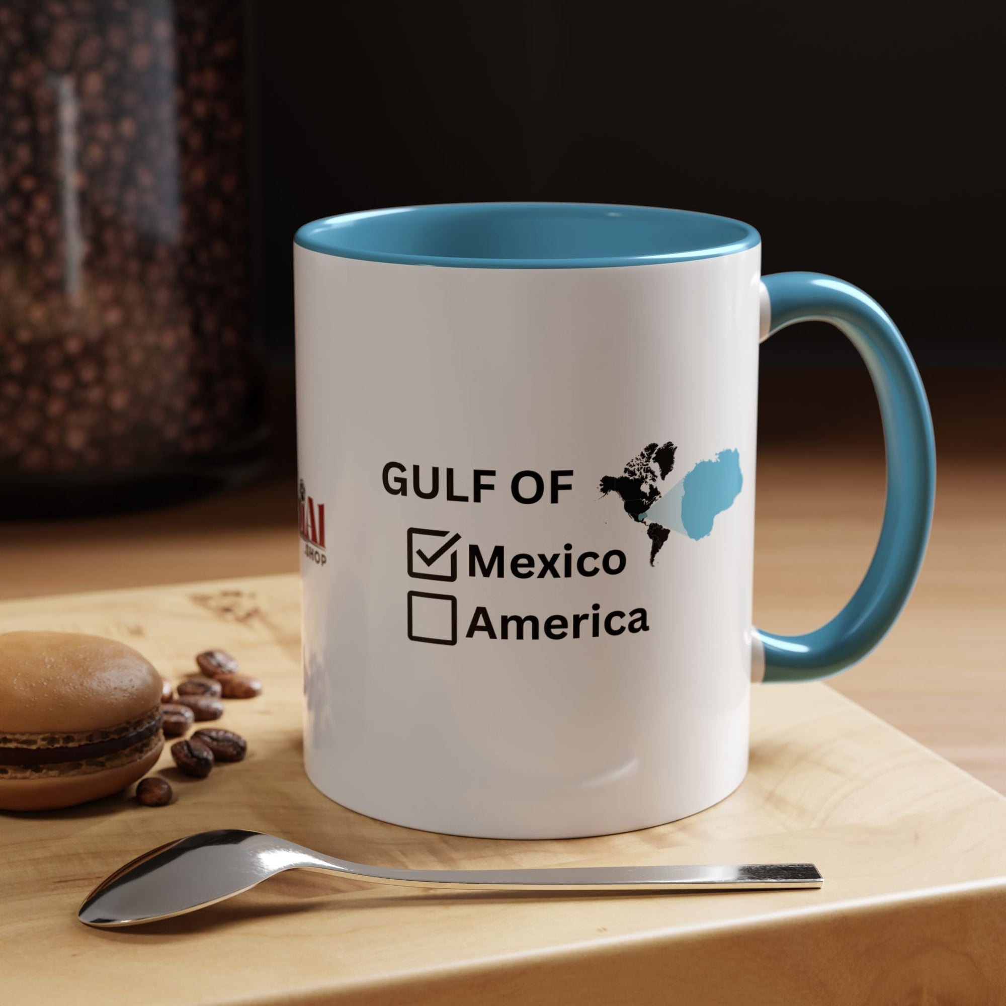Gulf of Mexico Checkbox Accent Coffee Mug - Drinkware, Coffee Mugs - EpiAl's Shop