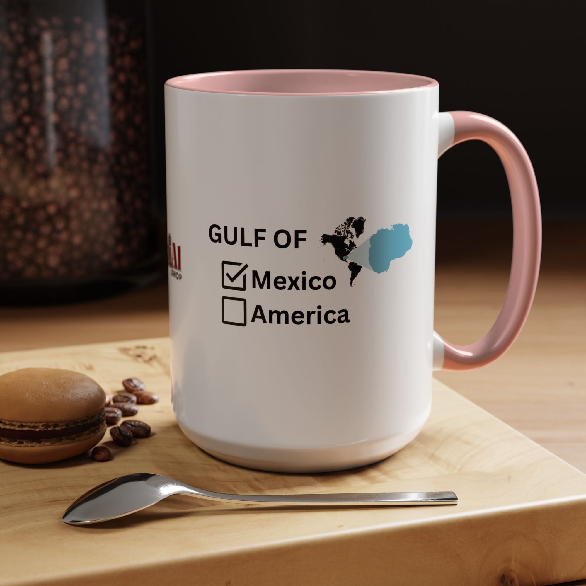 Gulf of Mexico Checkbox Accent Coffee Mug - Drinkware, Coffee Mugs - EpiAl's Shop