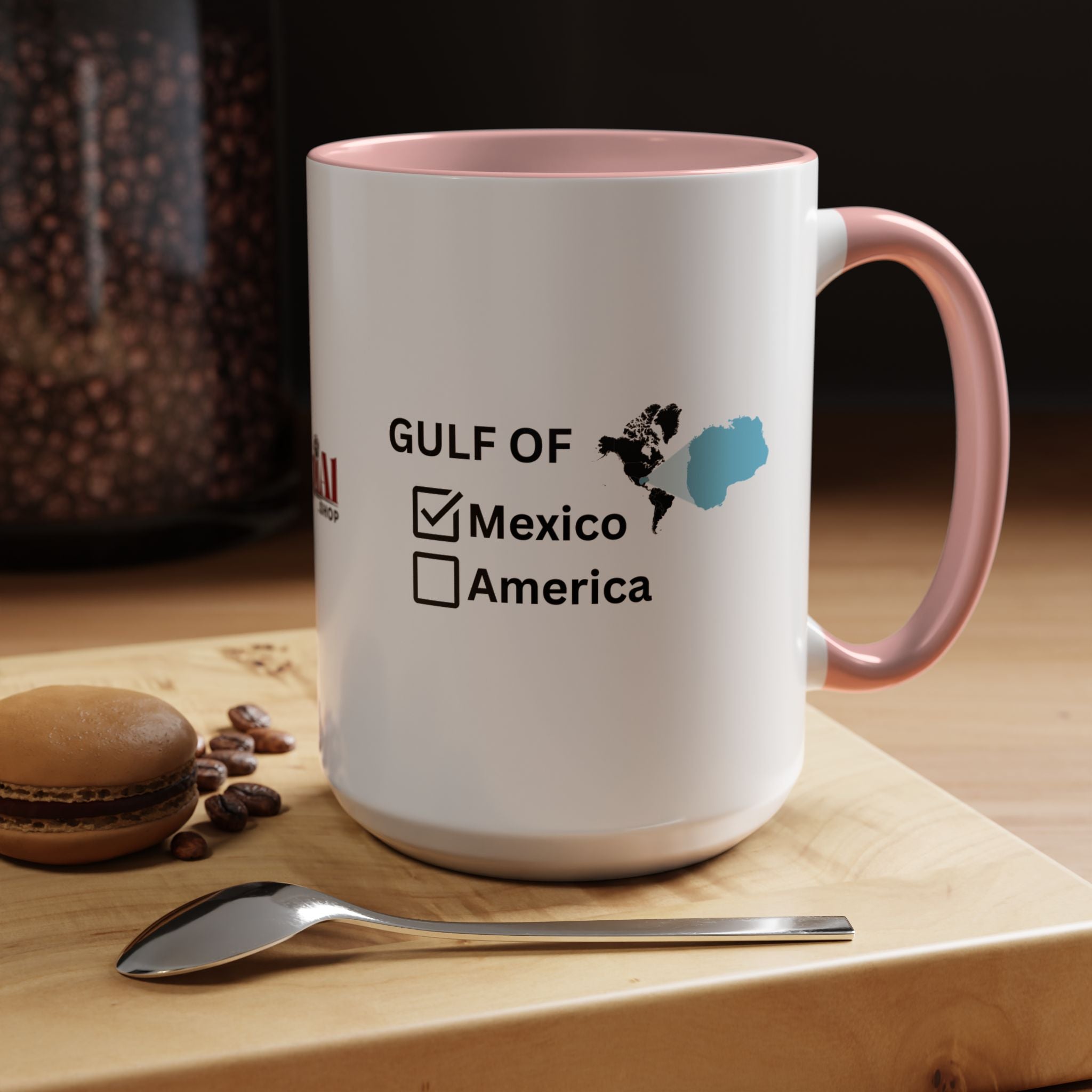 Gulf of Mexico Checkbox Accent Coffee Mug - Drinkware, Coffee Mugs - EpiAl's Shop