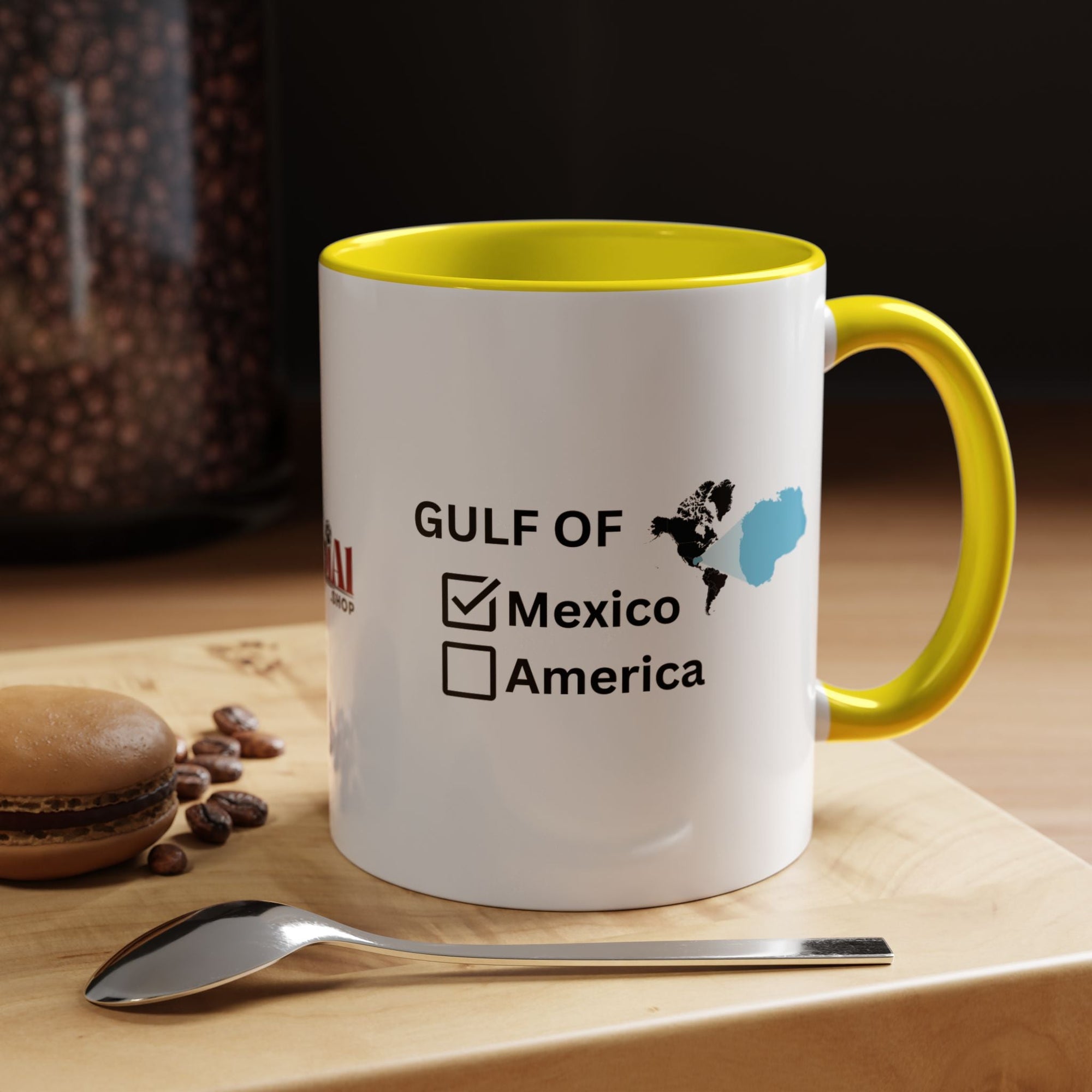 Gulf of Mexico Checkbox Accent Coffee Mug - Drinkware, Coffee Mugs - EpiAl's Shop