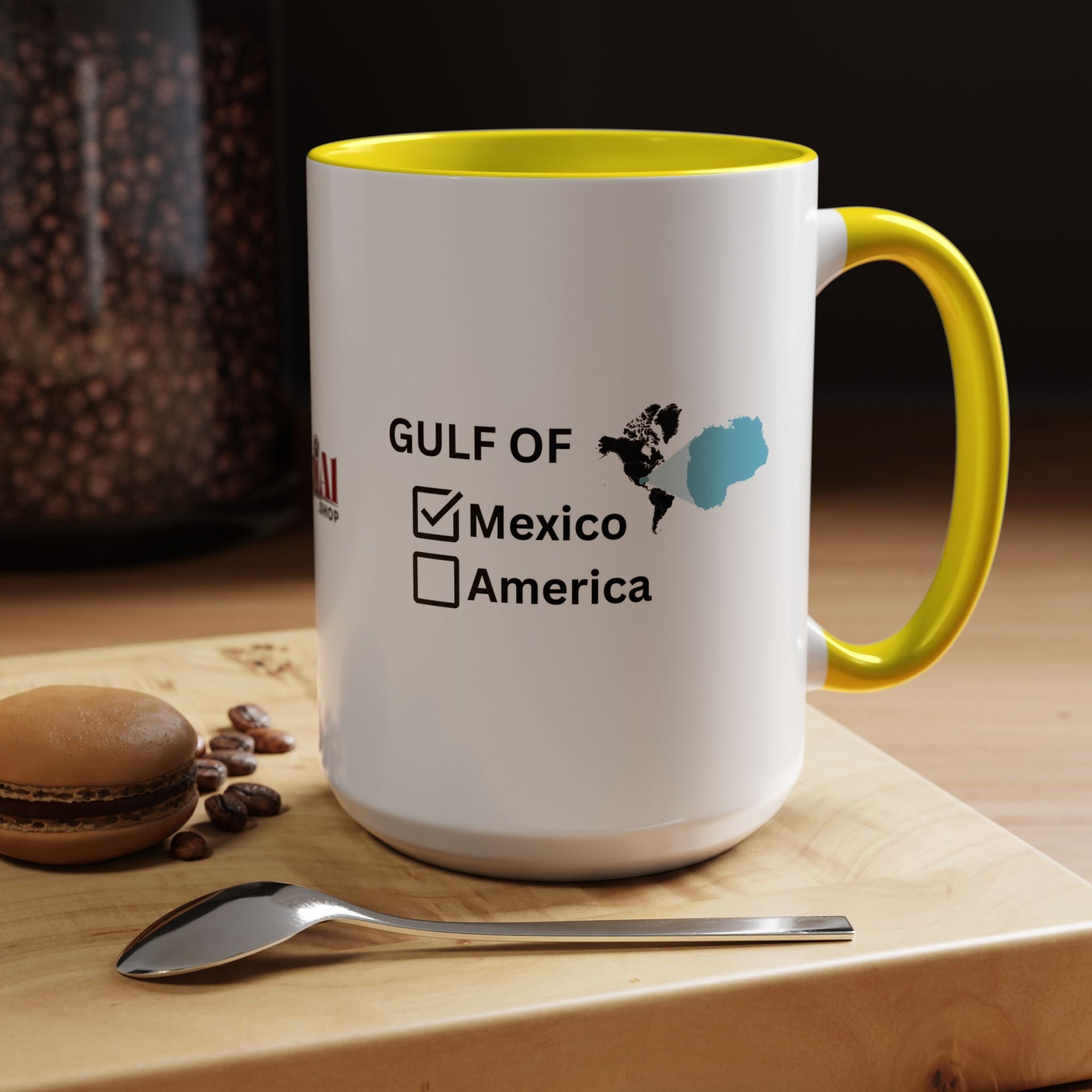Gulf of Mexico Checkbox Accent Coffee Mug - Drinkware, Coffee Mugs - EpiAl's Shop