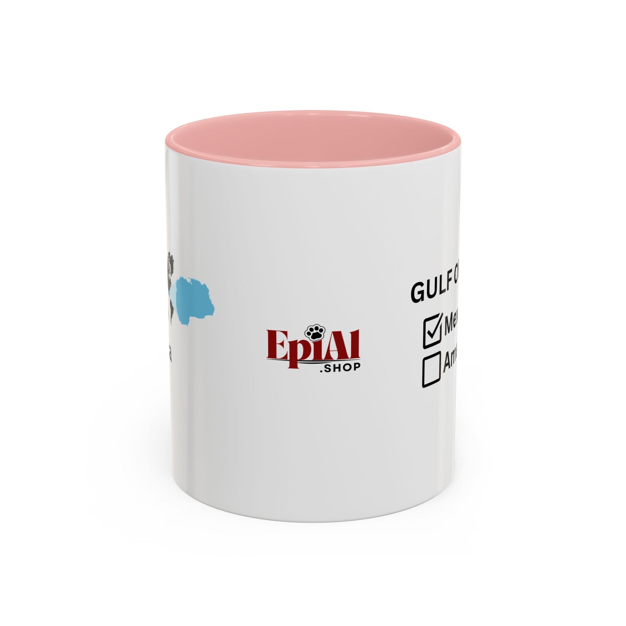 Gulf of Mexico Checkbox Accent Coffee Mug - Drinkware, Coffee Mugs - EpiAl's Shop