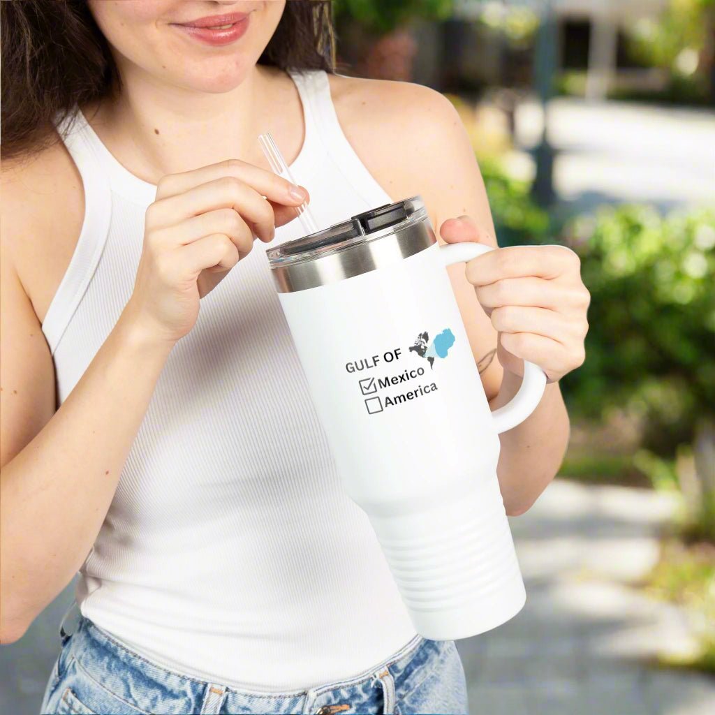 Gulf of Mexico Checkbox Insulated Travel Mug - 40oz - Drinkware, Travel Mugs - EpiAl's Shop