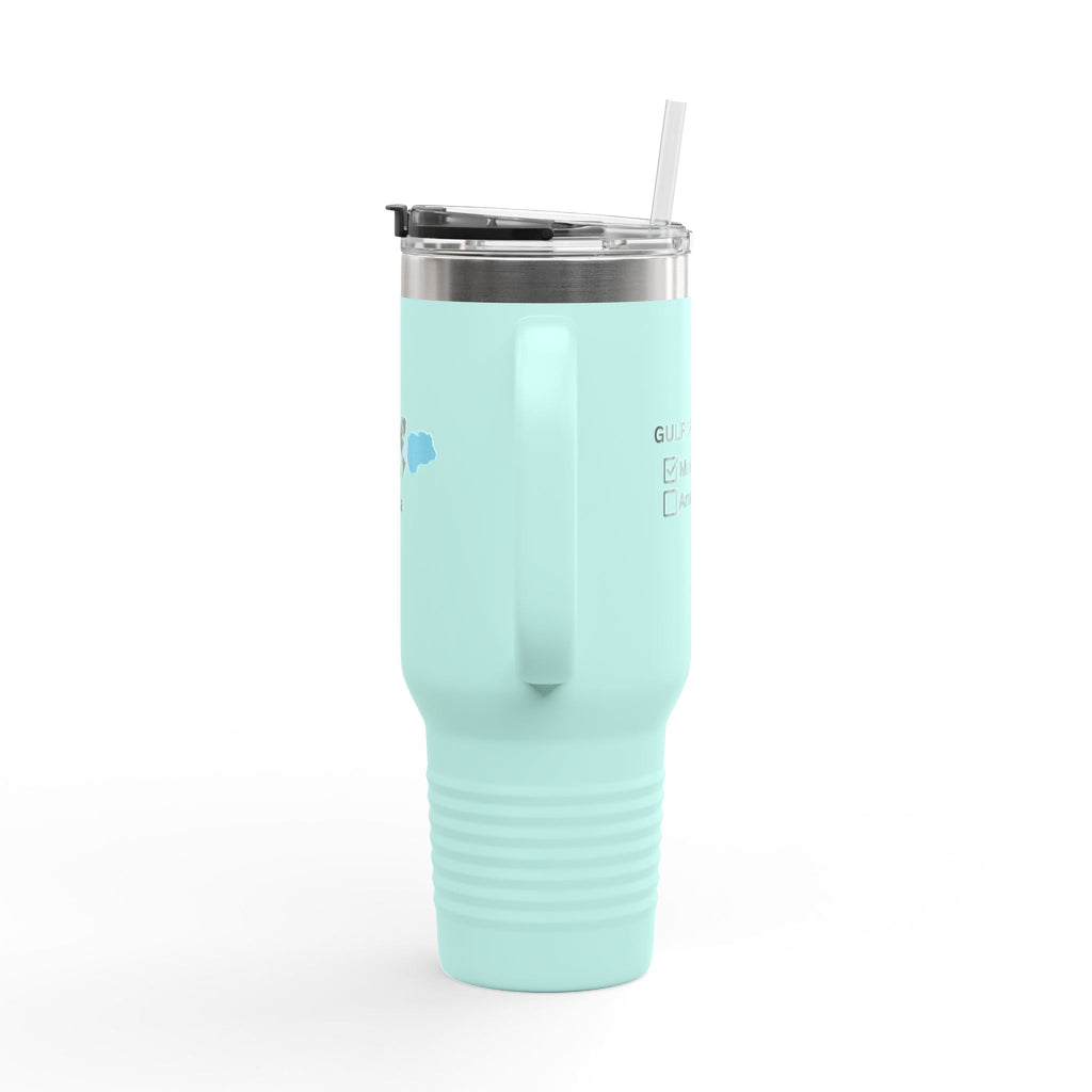 Gulf of Mexico Checkbox Insulated Travel Mug - 40oz - Drinkware, Travel Mugs - EpiAl's Shop