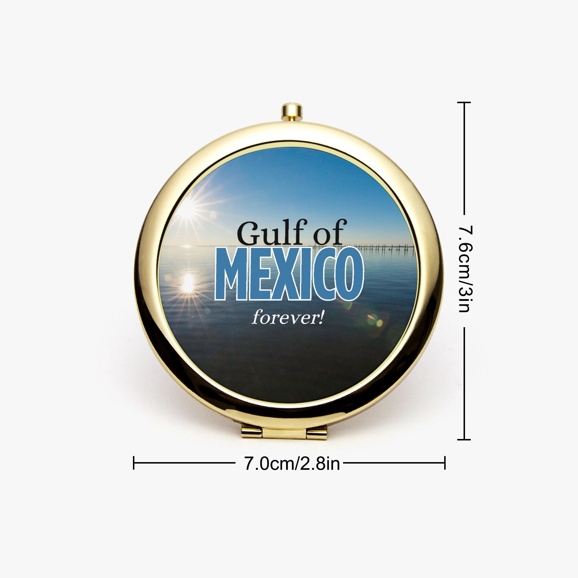 Gulf of Mexico Compact Mirror - Accessories, Beauty, Travel Mirror - EpiAl's Shop