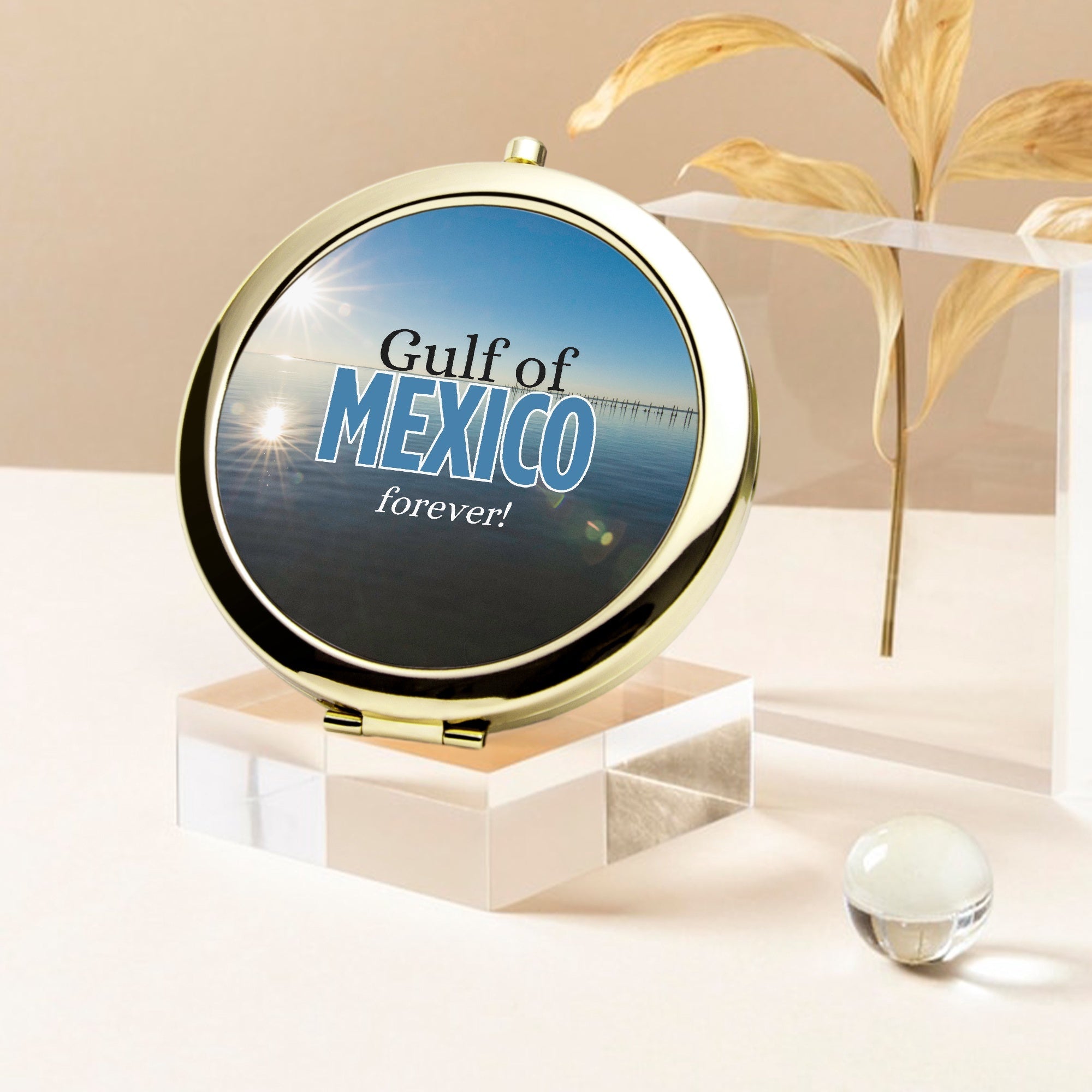 Gulf of Mexico Compact Mirror - Accessories, Beauty, Travel Mirror - EpiAl's Shop