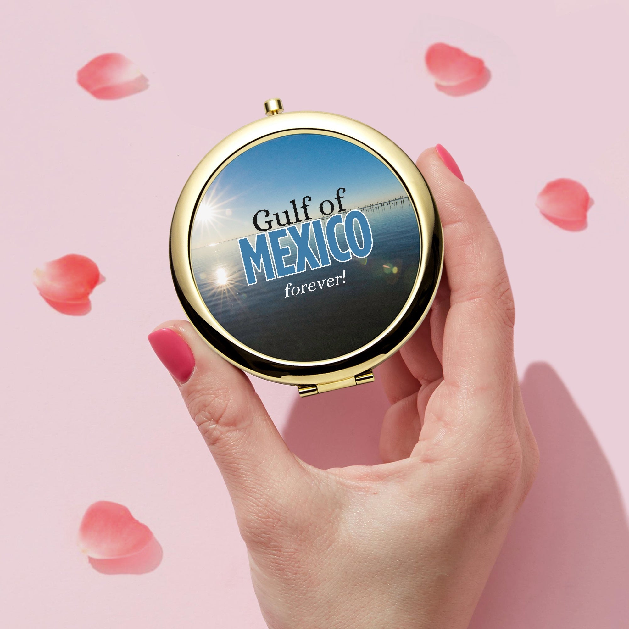 Gulf of Mexico Compact Mirror - Accessories, Beauty, Travel Mirror - EpiAl's Shop