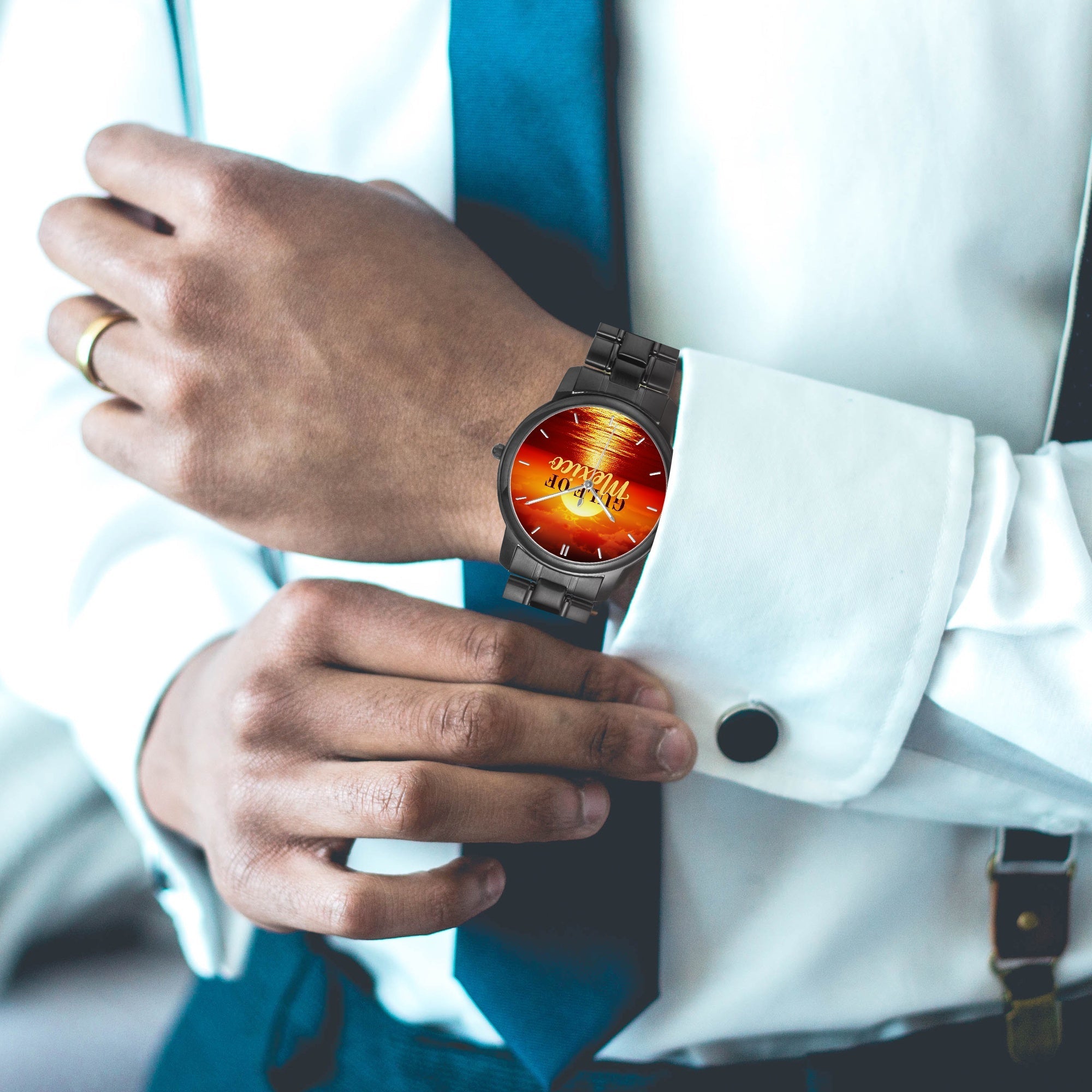 Gulf of Mexico Folding Clasp Type Stainless Steel Quartz Watch (With Indicators) - Jewelry, Watches - EpiAl's Shop