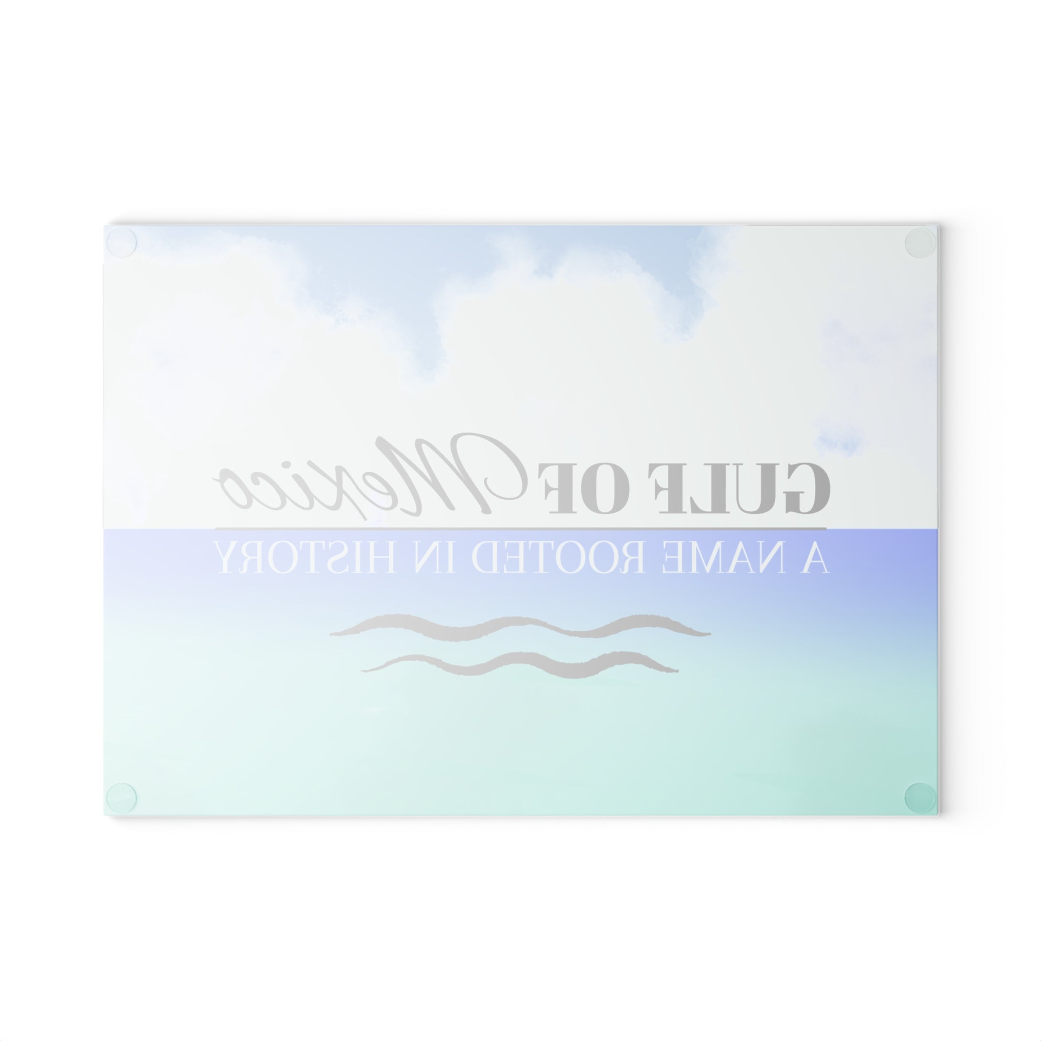 Gulf of Mexico Glass Cutting Board - Coastal Kitchen Decor - Decor, Kitchen, Cutting Boards - EpiAl's Shop
