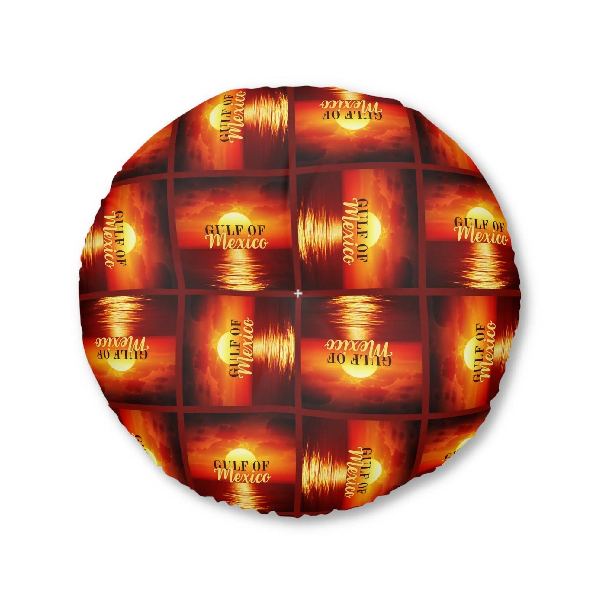 Gulf of Mexico Round Tufted Floor Pillow - Bohemian Home Décor - Decor, Home, Pillows - EpiAl's Shop