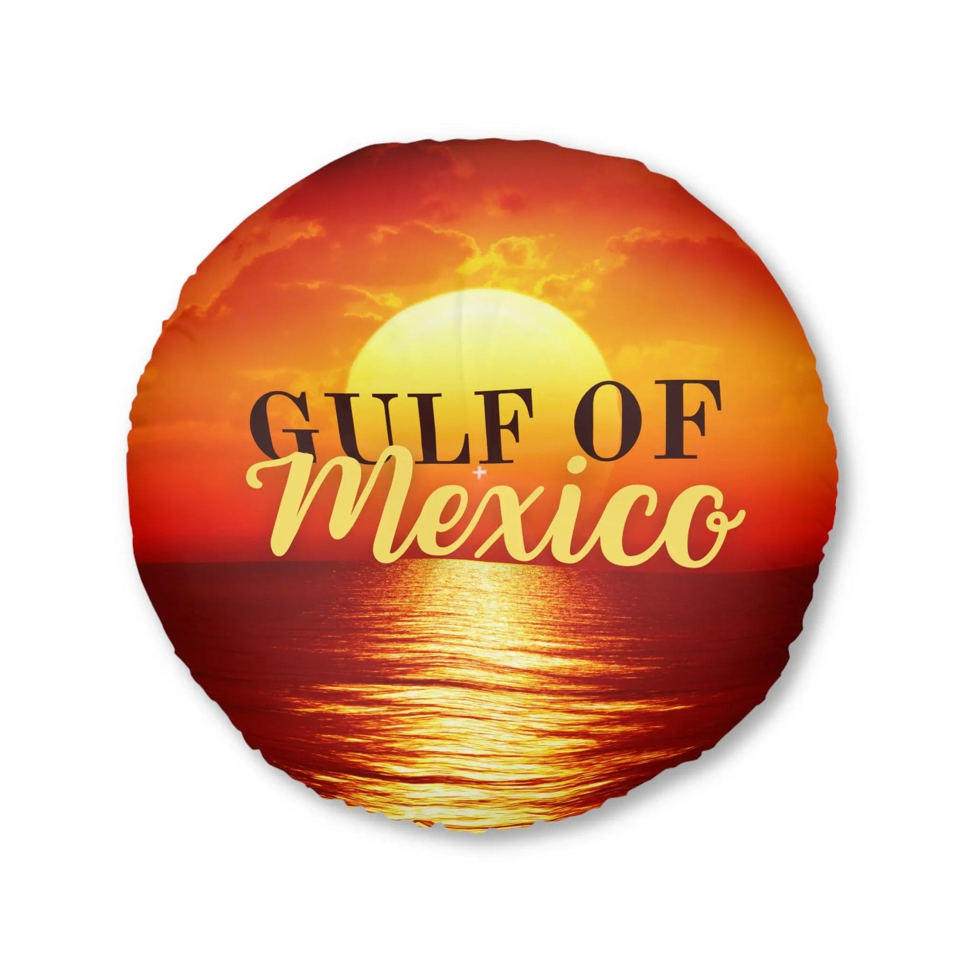 Gulf of Mexico Round Tufted Floor Pillow - Sunset Vibe Decor - Decor, Home, Pillows - EpiAl's Shop
