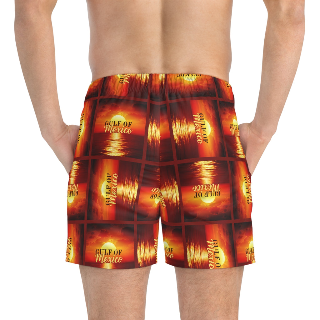 Gulf of Mexico Swim Trunks - Vibrant Beachwear for Summer Fun - Clothing, Swimwear - EpiAl's Shop