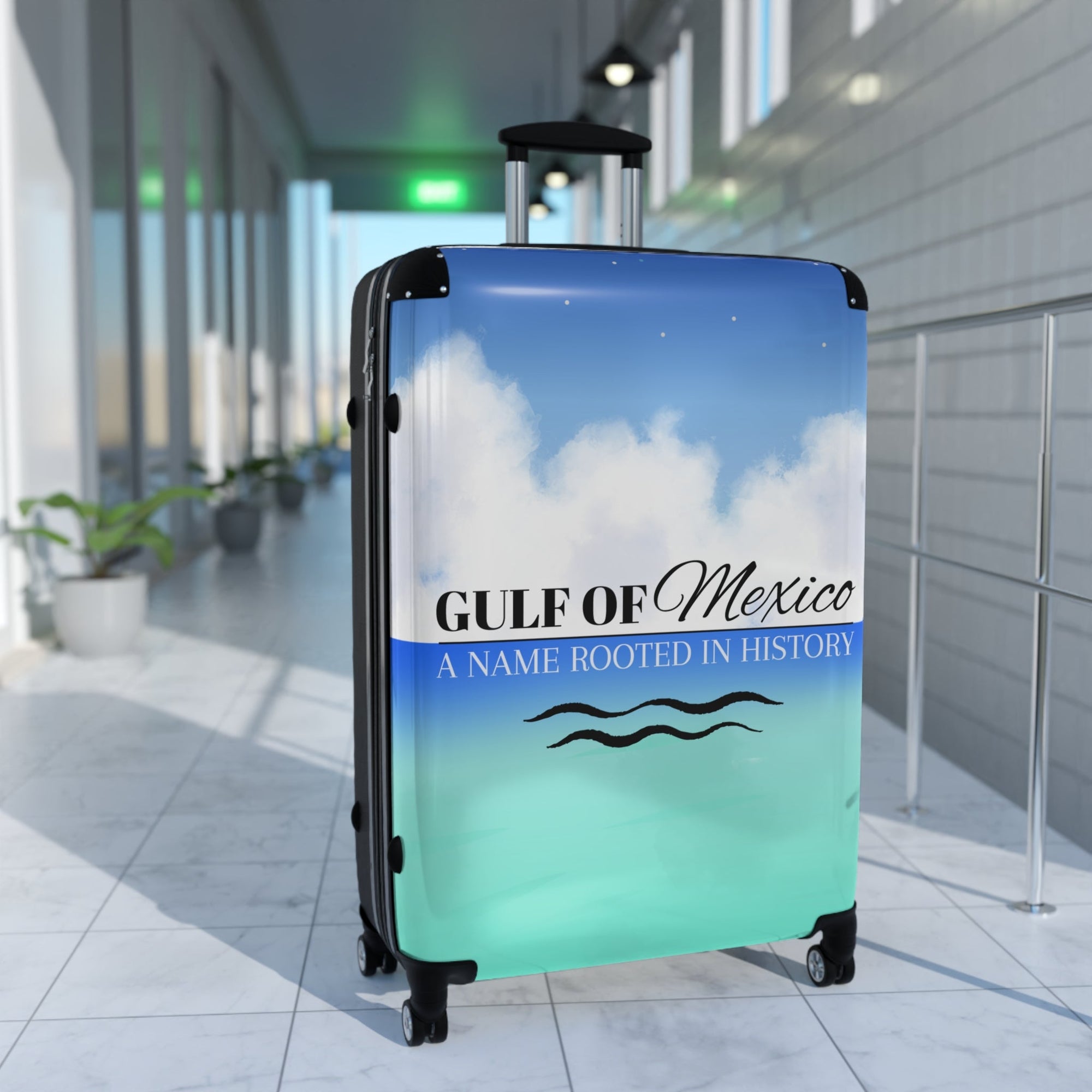 Gulf of Mexico Travel Suitcase - Stylish Luggage with Historical Design - Bags, Suitcases - EpiAl's Shop