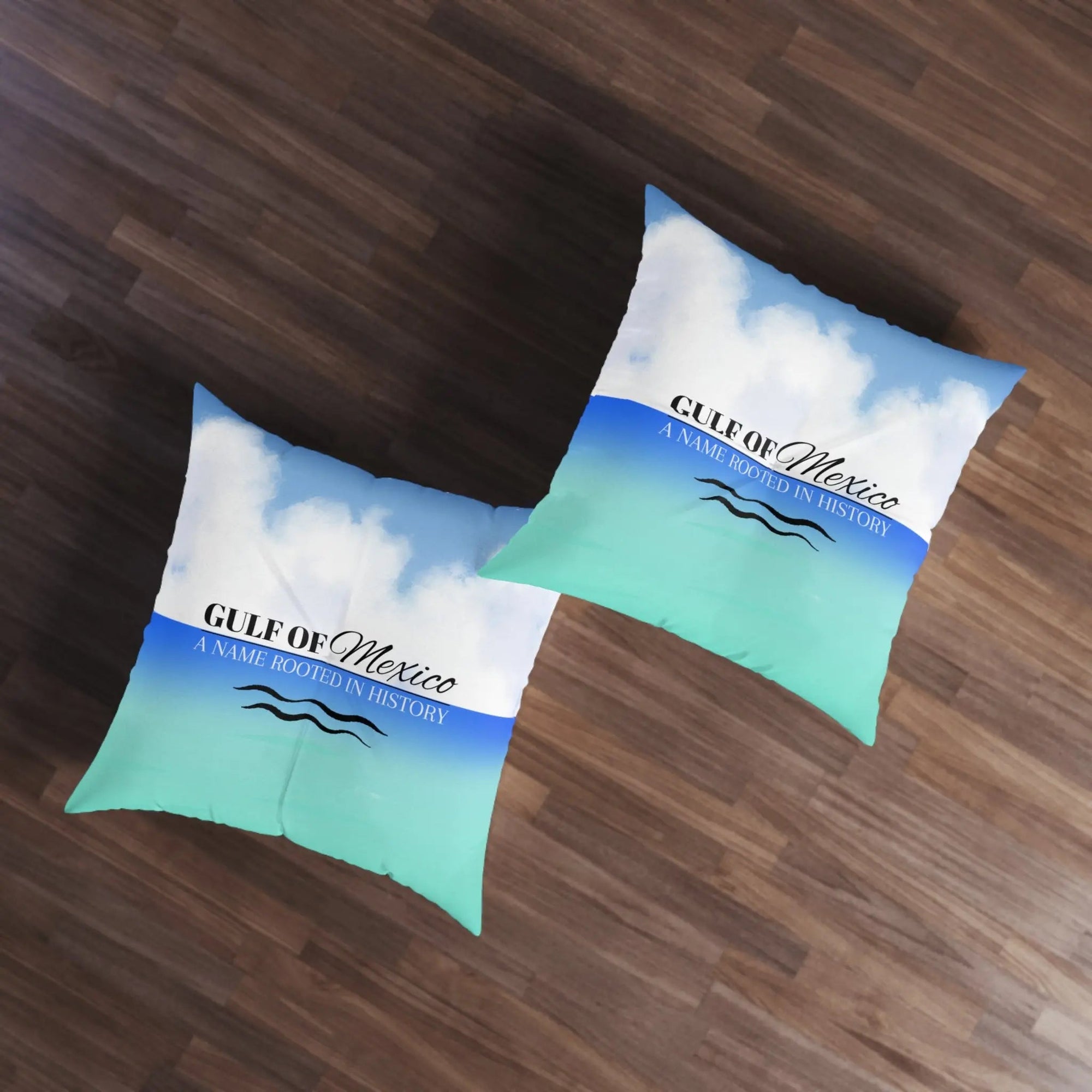 Gulf of Mexico Tufted Floor Pillow - Coastal Comfort Decor - Decor, Home, Pillows - EpiAl's Shop