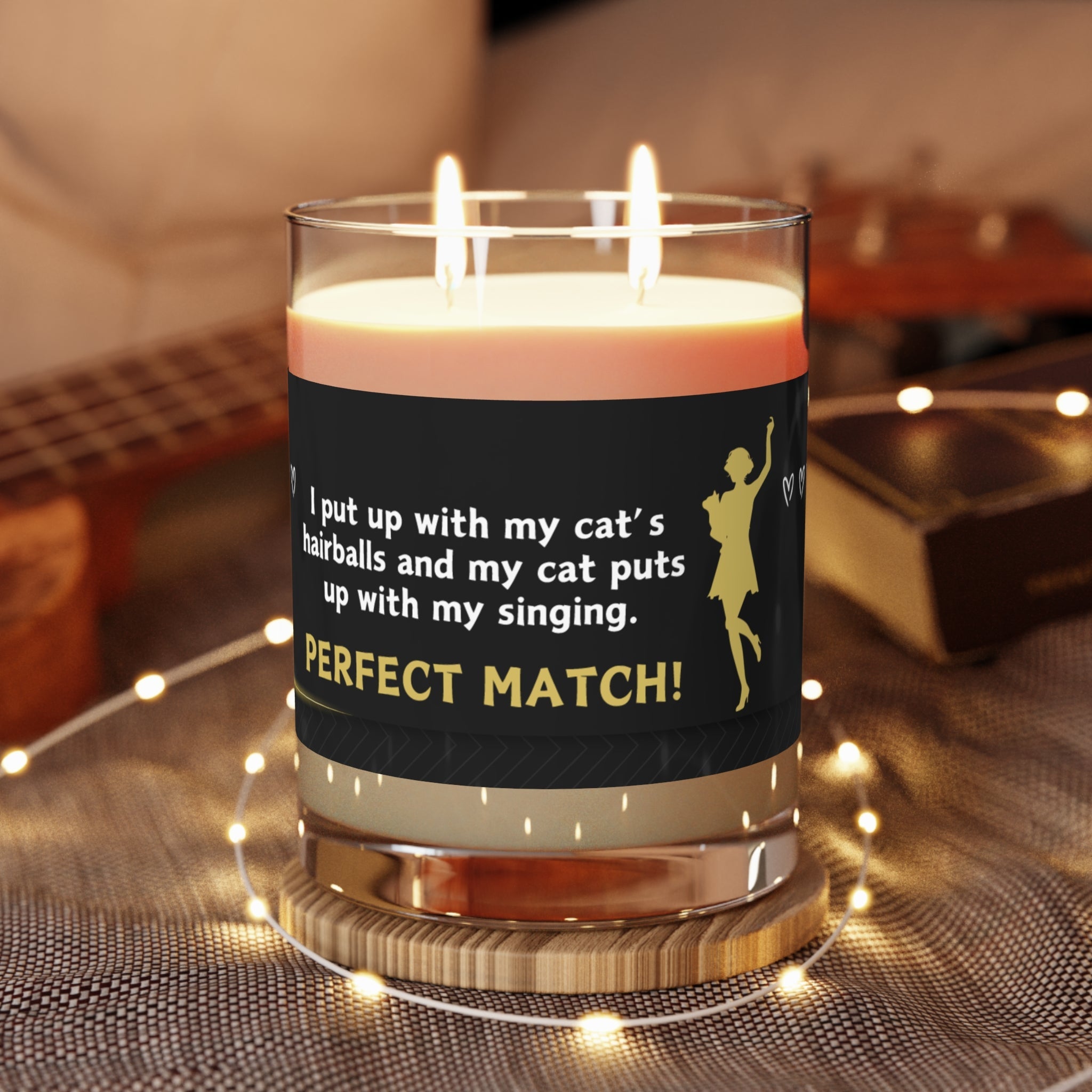 Hairballs & Singing Scented Candle - Full Glass, 11oz - Decor, Scented Candles - EpiAl's Shop