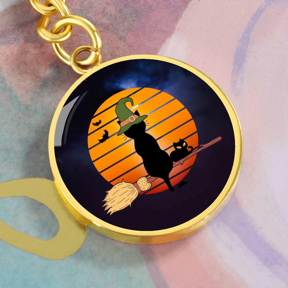 Halloween Cat Keychain - EpiAl's Shop