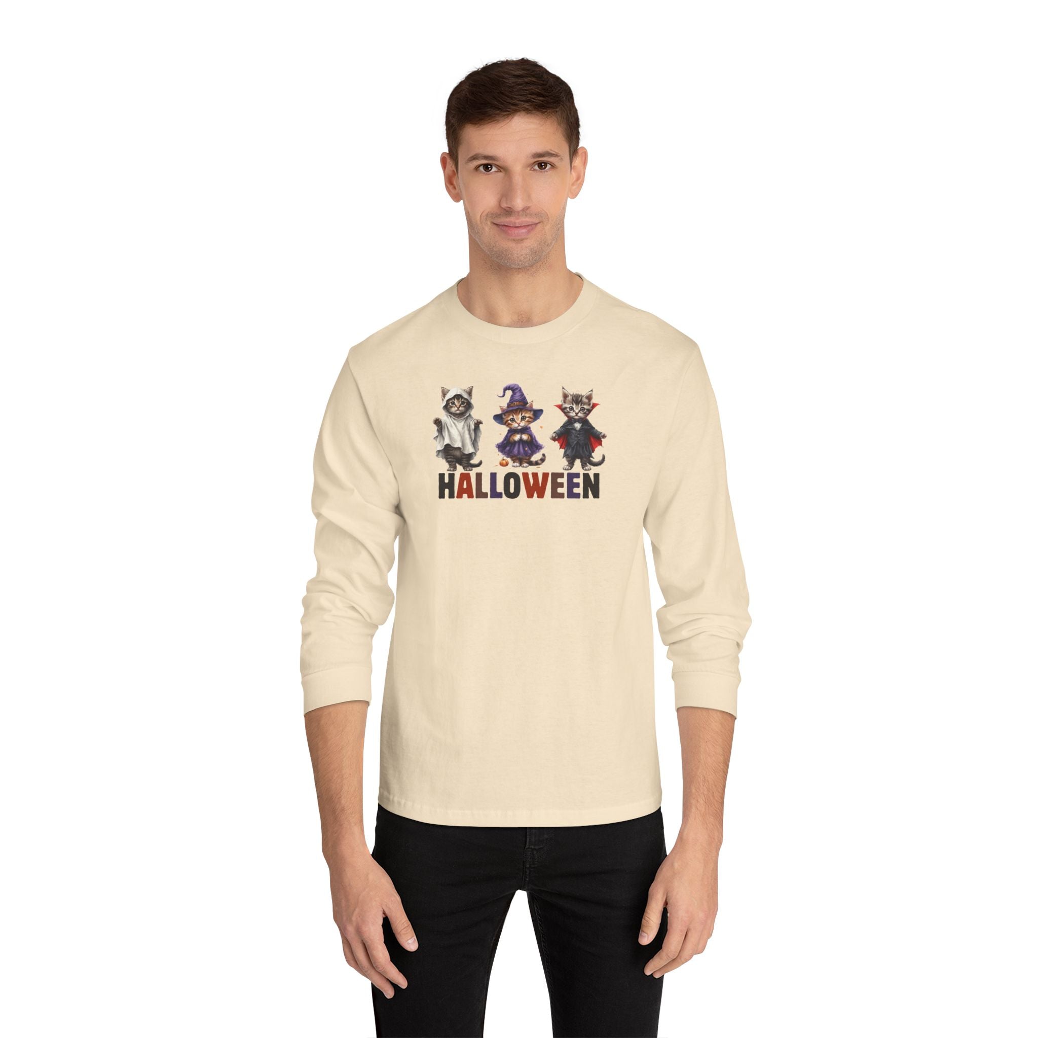 Halloween Kittens Long Sleeve T-Shirt - Clothing, T-shirts, Long - Sleeve - EpiAl's Shop