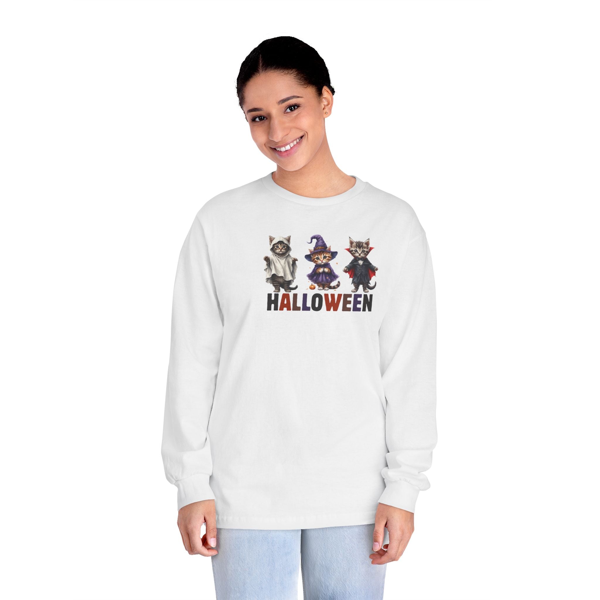 Halloween Kittens Long Sleeve T-Shirt - Clothing, T-shirts, Long - Sleeve - EpiAl's Shop