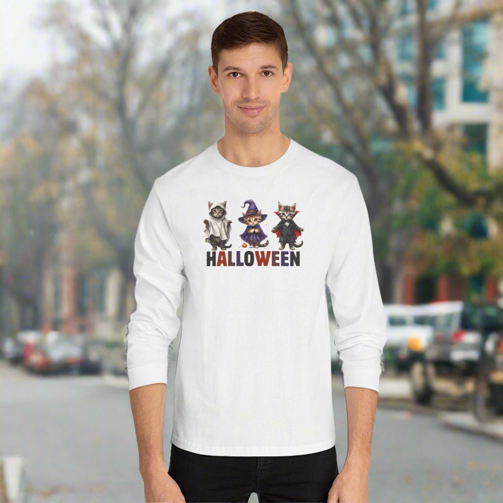 Halloween Kittens Long Sleeve T-Shirt - Clothing, T-shirts, Long - Sleeve - EpiAl's Shop