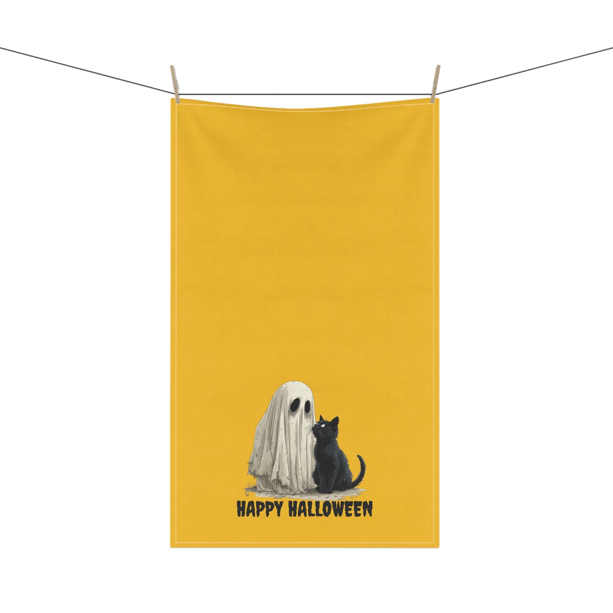Halloween Tea Towels with Ghost and Cat Design - Decor, Towels, Kitchen & Tea - EpiAl's Shop