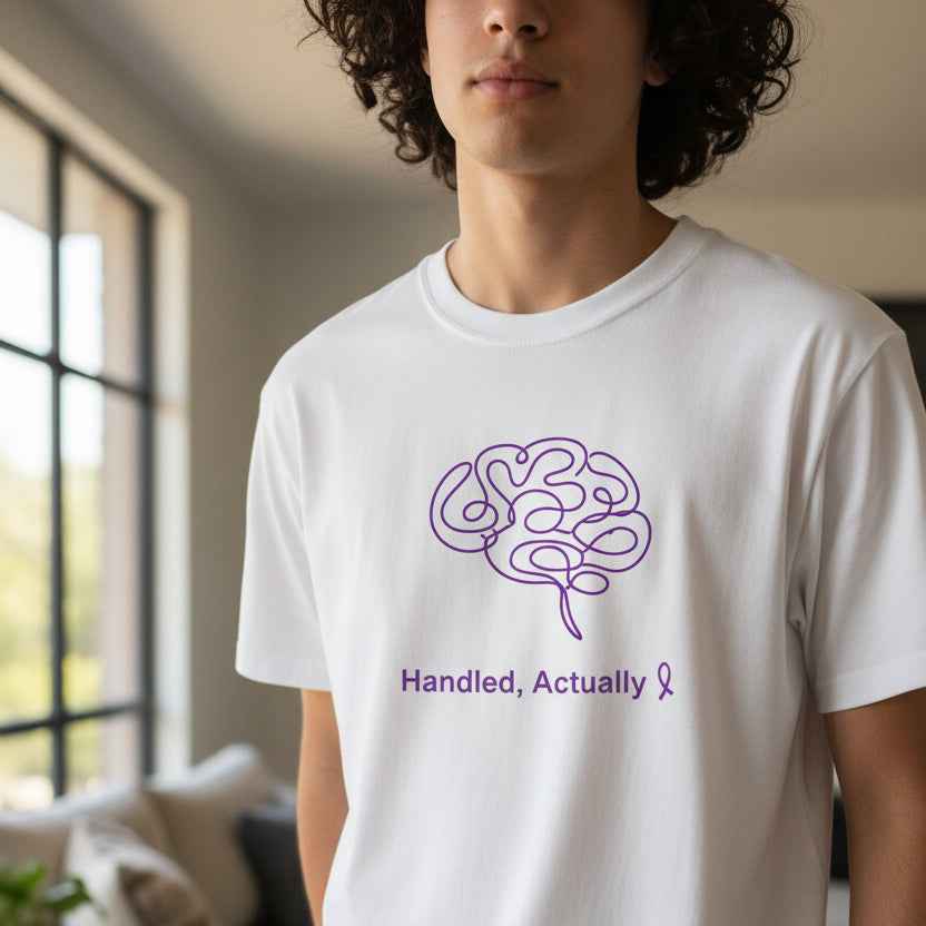 Handled, Actually – Epilepsy Awareness Unisex T-Shirt - Clothing, Unisex, T-Shirts - EpiAl's Shop