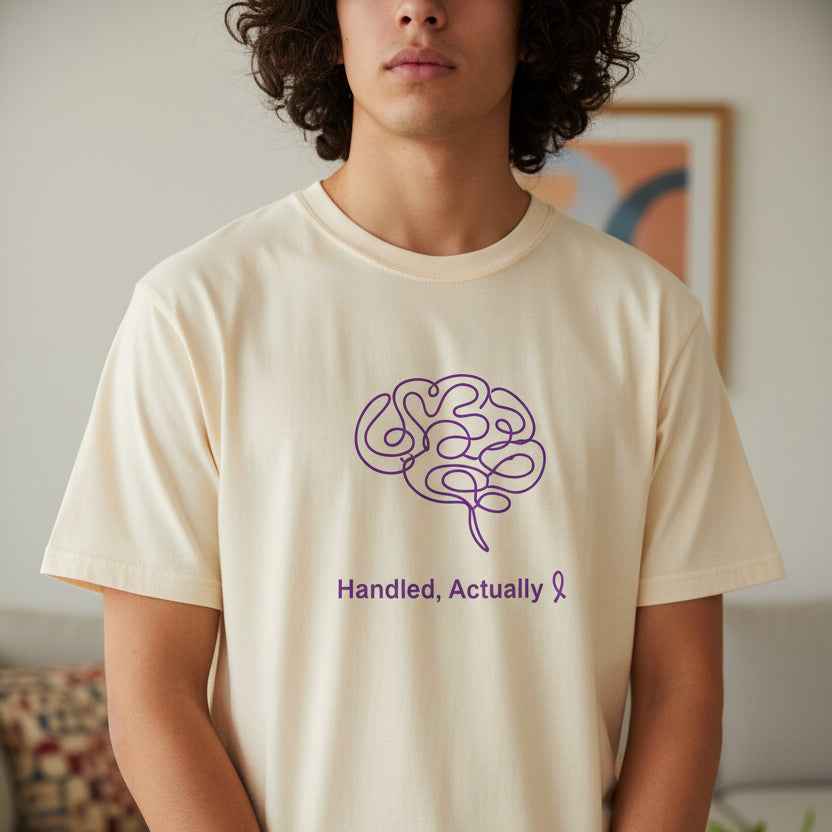 Handled, Actually – Epilepsy Awareness Unisex T-Shirt - Clothing, Unisex, T-Shirts - EpiAl's Shop