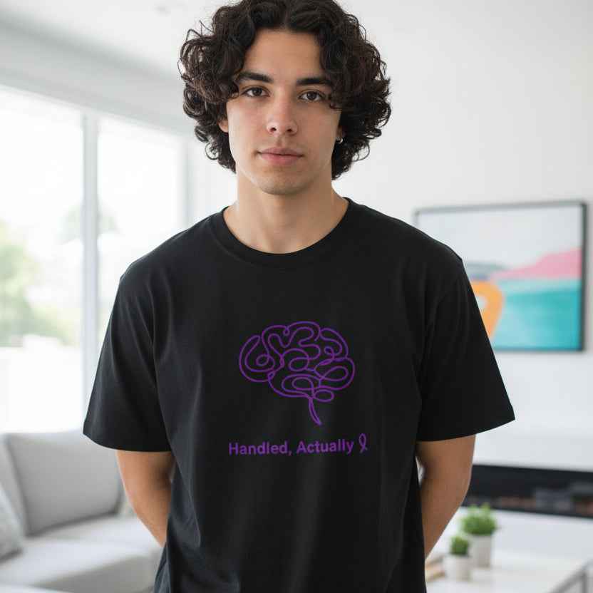 Handled, Actually – Epilepsy Awareness Unisex T-Shirt - Clothing, Unisex, T-Shirts - EpiAl's Shop