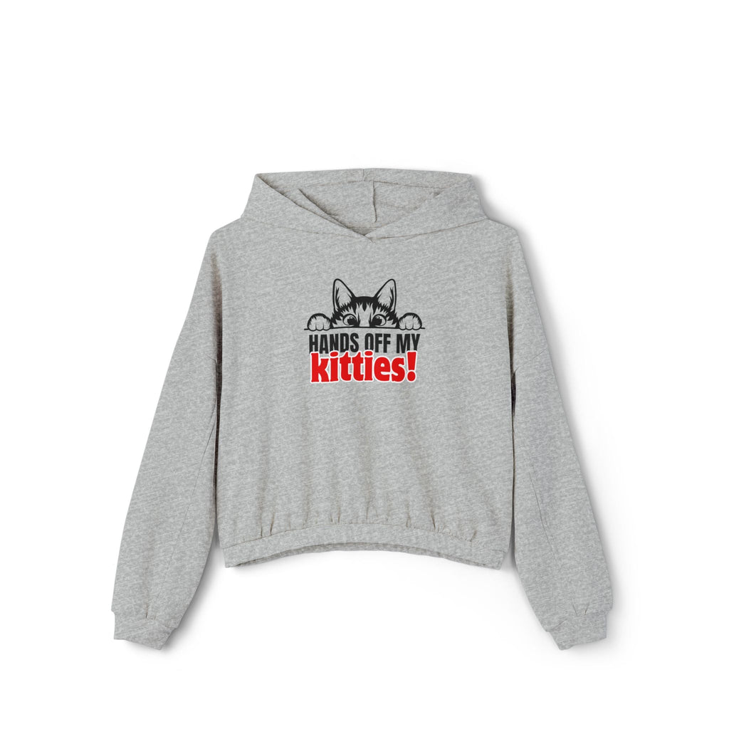 Hands Off My Kitties Women's Cinched Bottom Hoodie - Hoodie - EpiAl's Shop