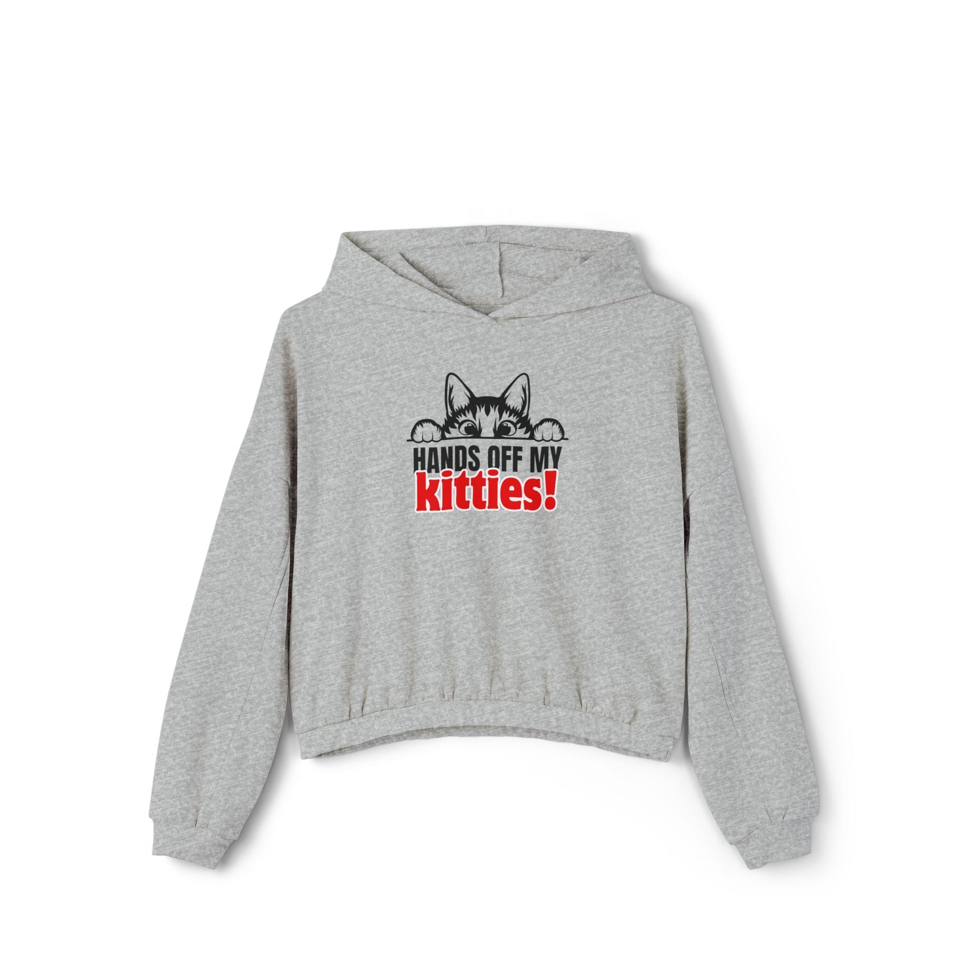 Hands Off My Kitties Women's Cinched Bottom Hoodie - Hoodie - EpiAl's Shop