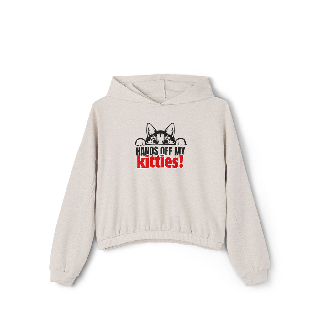 Hands Off My Kitties Women's Cinched Bottom Hoodie - Hoodie - EpiAl's Shop