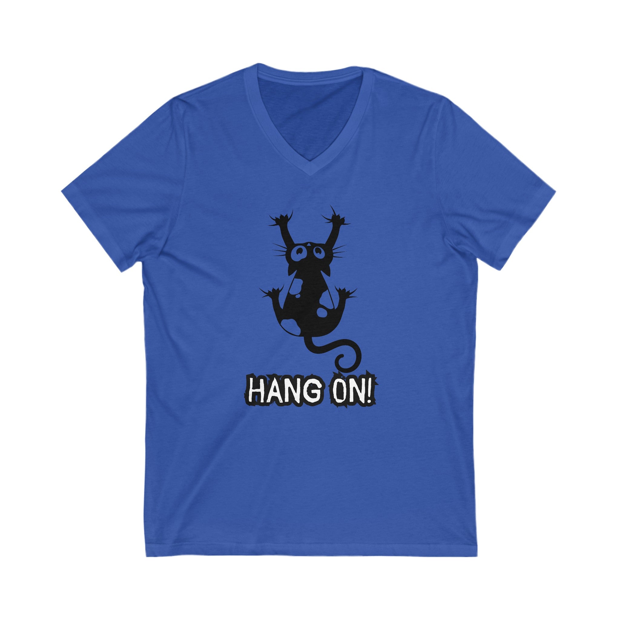 Hang On Unisex Jersey Short Sleeve V - Neck Tee - V - neck - Epileptic Al’s Shop