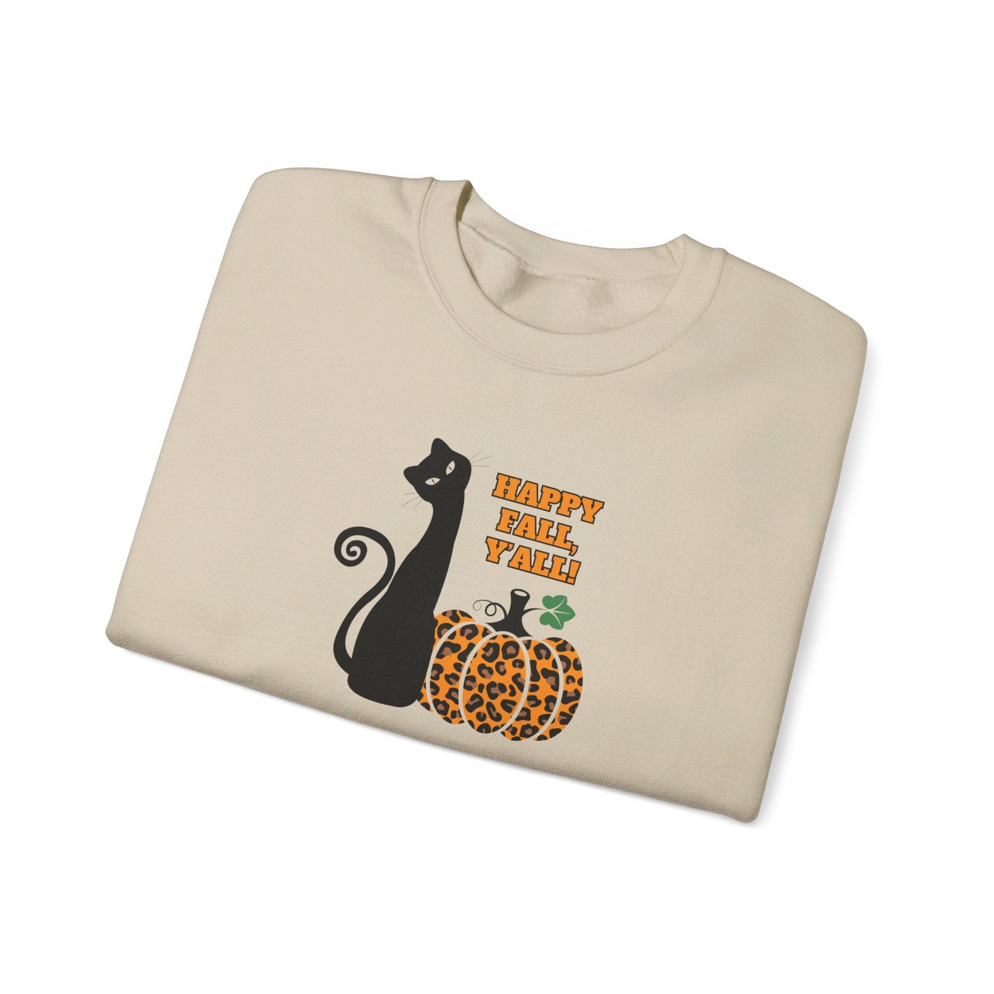 Happy Fall Y'all Unisex Heavy Blend™ Crewneck Sweatshirt - Sweatshirt - EpiAl's Shop