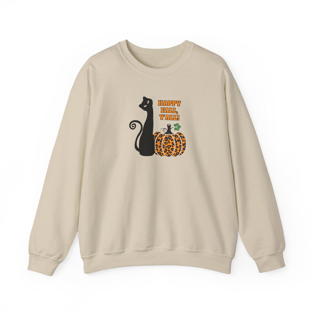 Happy Fall Y'all Unisex Heavy Blend™ Crewneck Sweatshirt - Sweatshirt - EpiAl's Shop