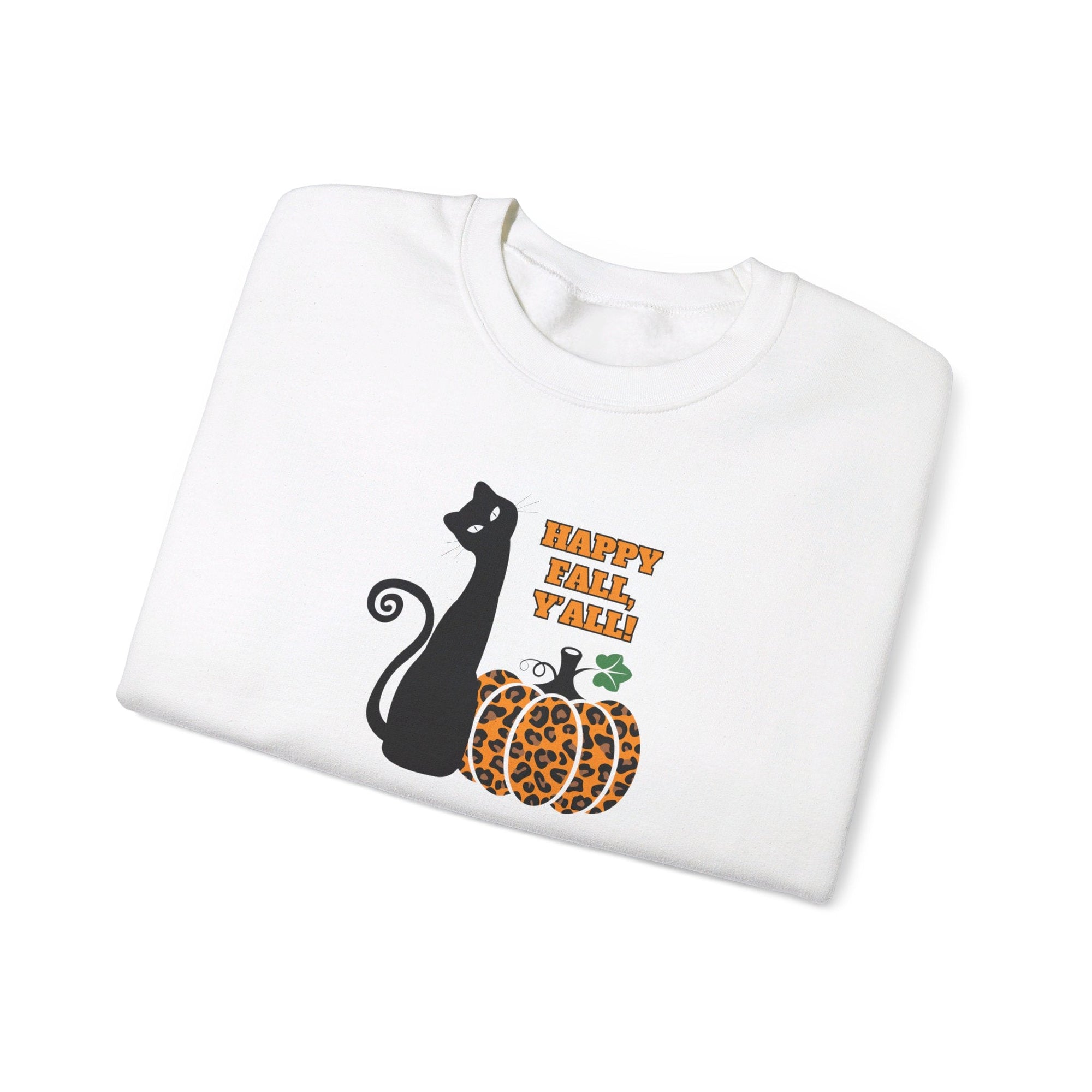 Happy Fall Y'all Unisex Heavy Blend™ Crewneck Sweatshirt - Sweatshirt - EpiAl's Shop