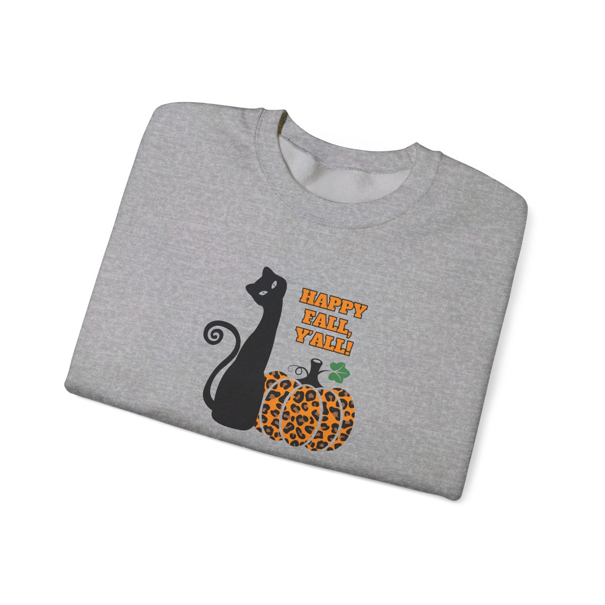 Happy Fall Y'all Unisex Heavy Blend™ Crewneck Sweatshirt - Sweatshirt - EpiAl's Shop