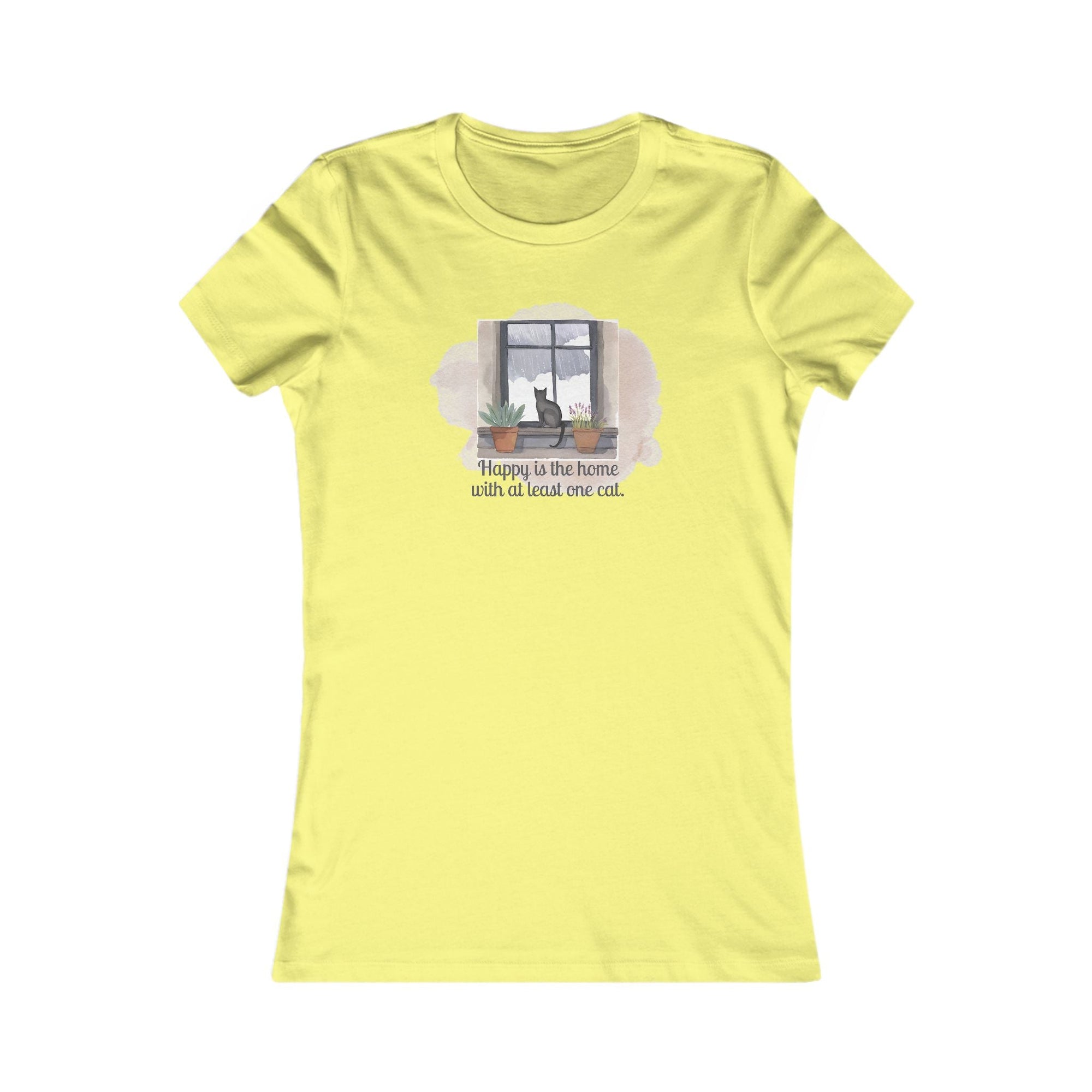 Happy Home Cat Women's Tee - Cozy Cat Lover Shirt - Clothing, T-shirts - EpiAl's Shop